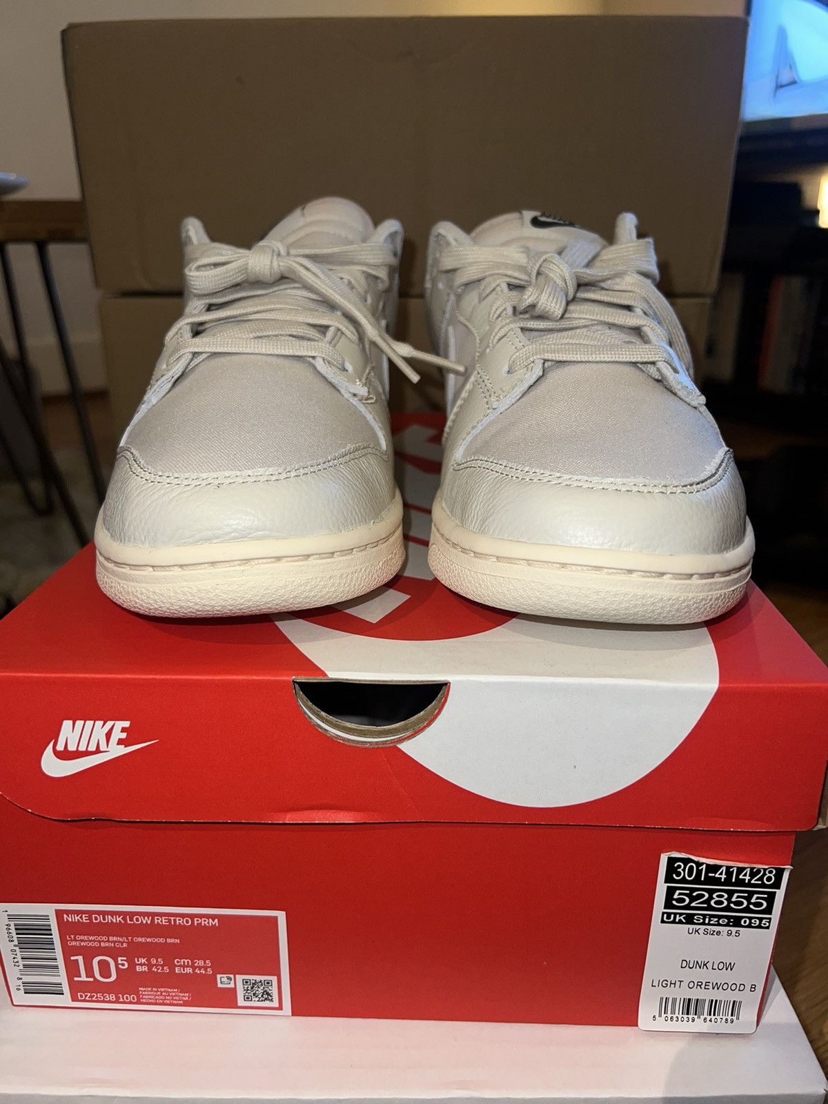 Nike Nike Dunk Low Reto Premium Light Orewood Brown Guava Ice Size US 10.5 / EU 43-44 - 4 Thumbnail