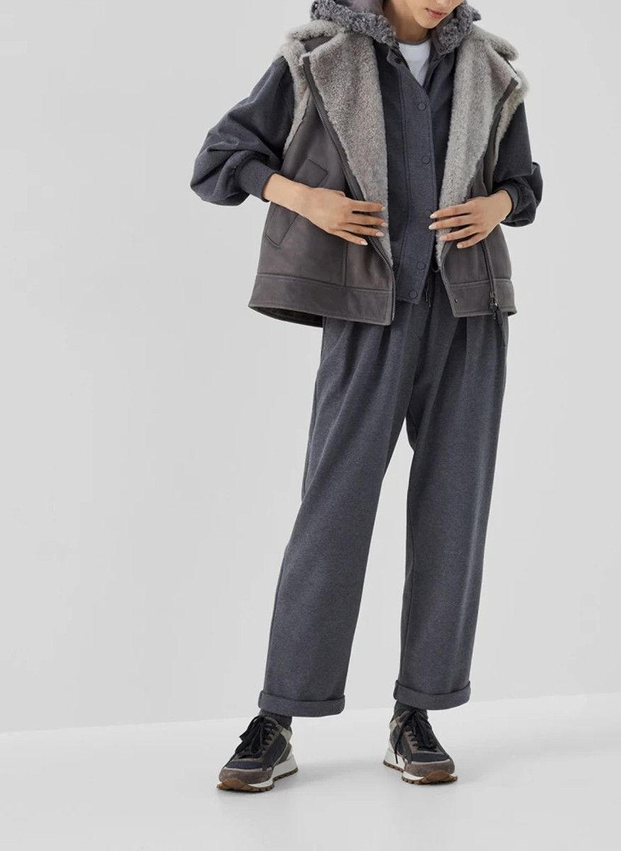 Brunello Cucinelli o1la1rc1a0325 Cardigan Sweatshirt in Grey Size L / US 10 / IT 46 - 5 Thumbnail