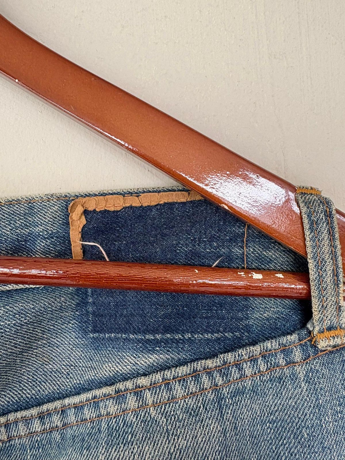 Levi's Vintage Clothing × Vintage VTG 70’s Levi’s 501 Rindem Small e Jeans Button No6 Trash Size US 32 / EU 48 - 12 Thumbnail