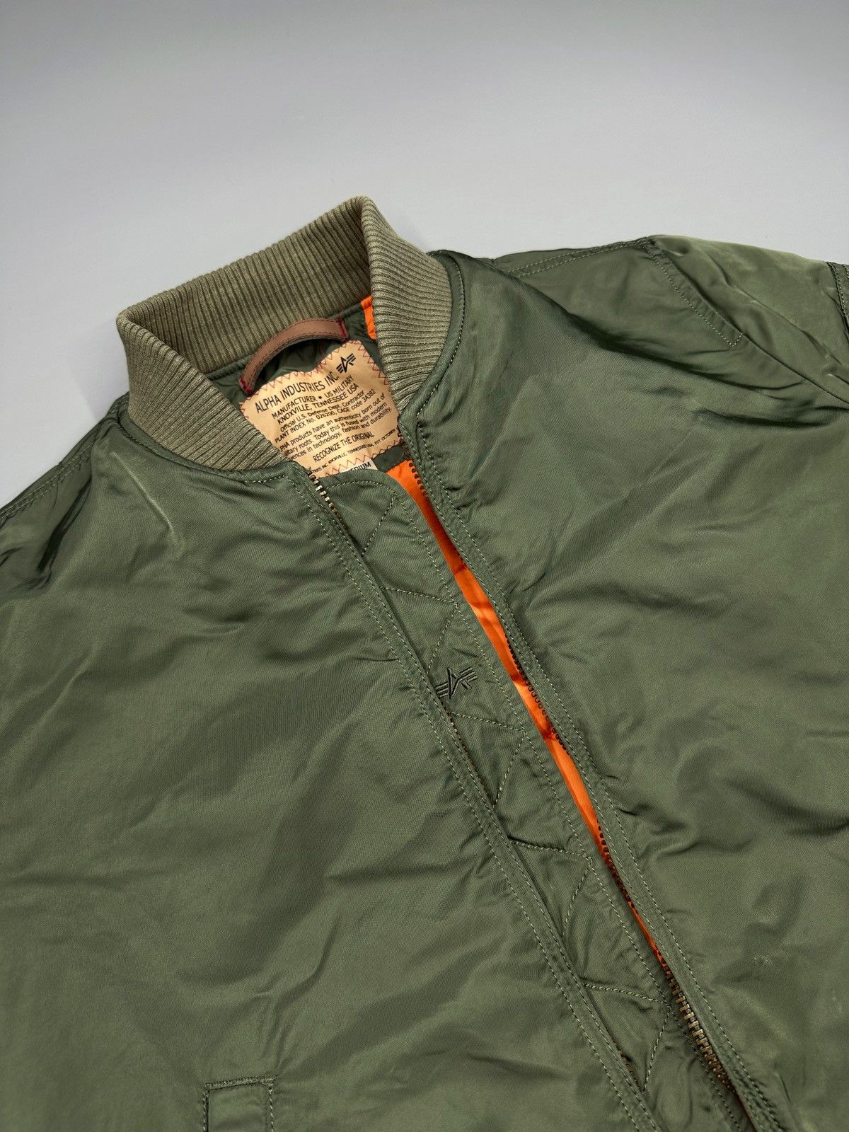 Alpha Industries Vintage Y2k Alpha Industries Bomber Jacket MA-2 Size US M / EU 48-50 / 2 - 5 Thumbnail