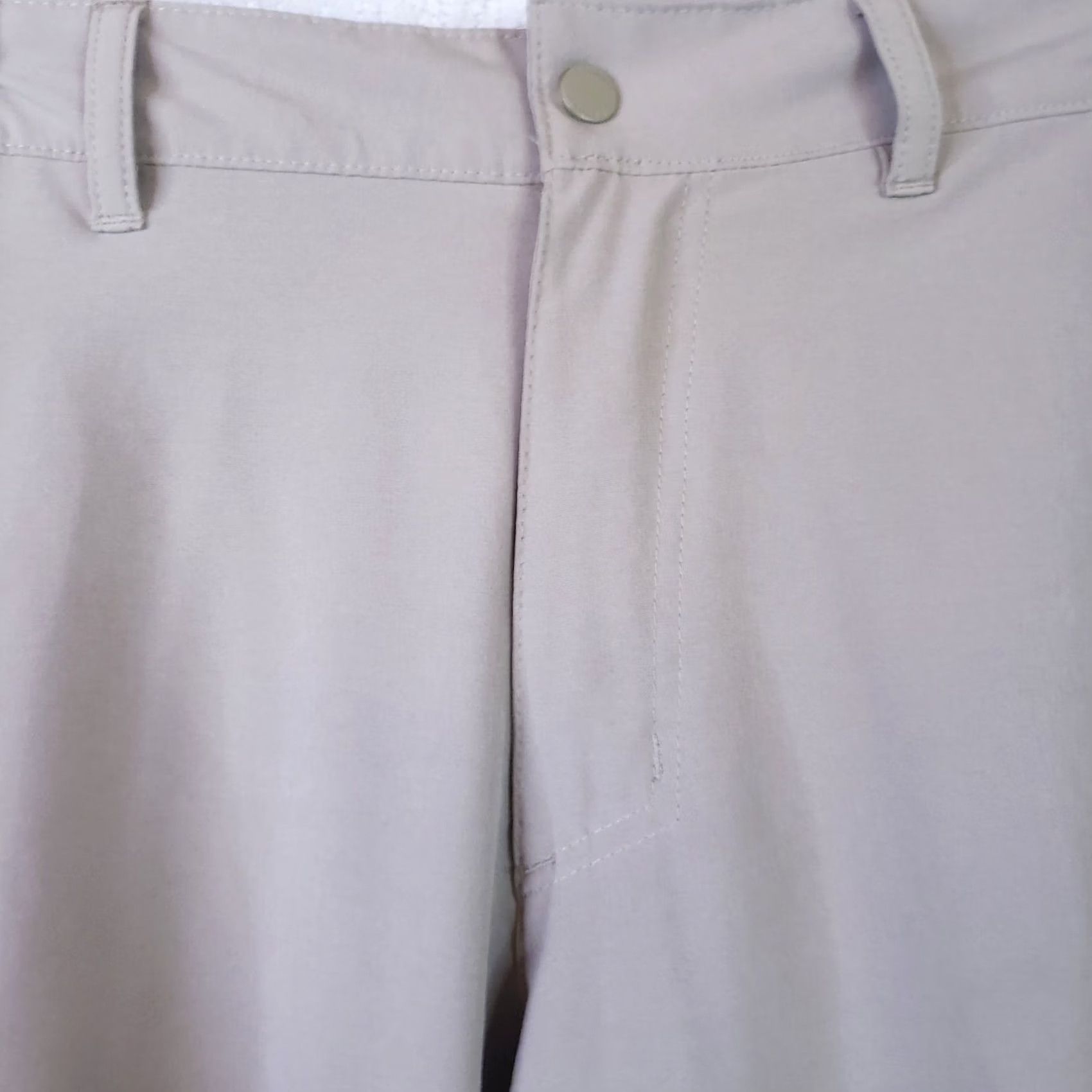 Vintage Columbia Men's Pants 34x30 Omni Shield Zipper Pockets Casual Travel Workwear Nylon Elastane Tan Khaki Straight Leg Size US 34 / EU 50 - 5 Thumbnail