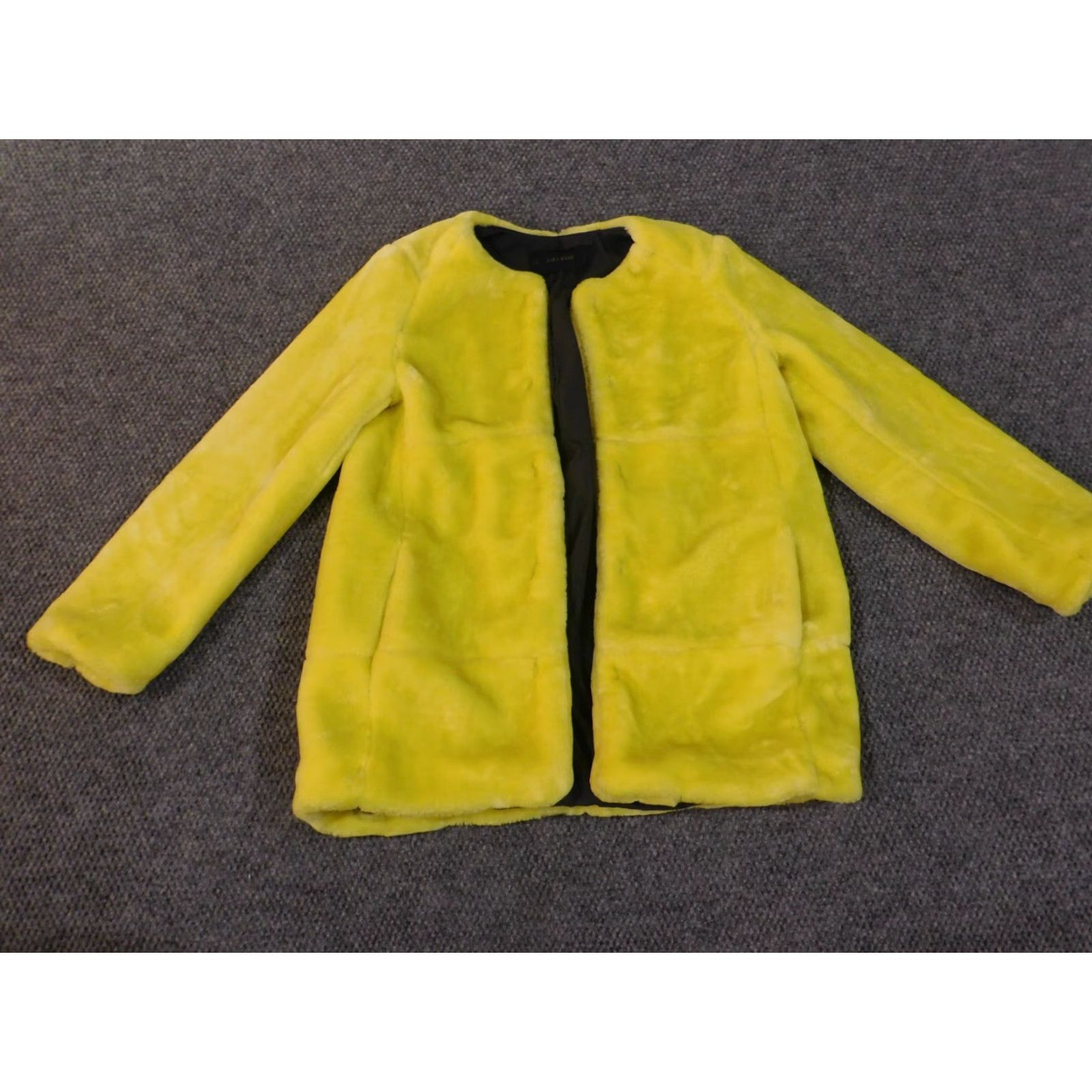 Zara Zara Jacket Womens M Yellow Hook Night Party Show Gala Fashion Jacket Size M / US 6-8 / IT 42-44 - 3 Thumbnail