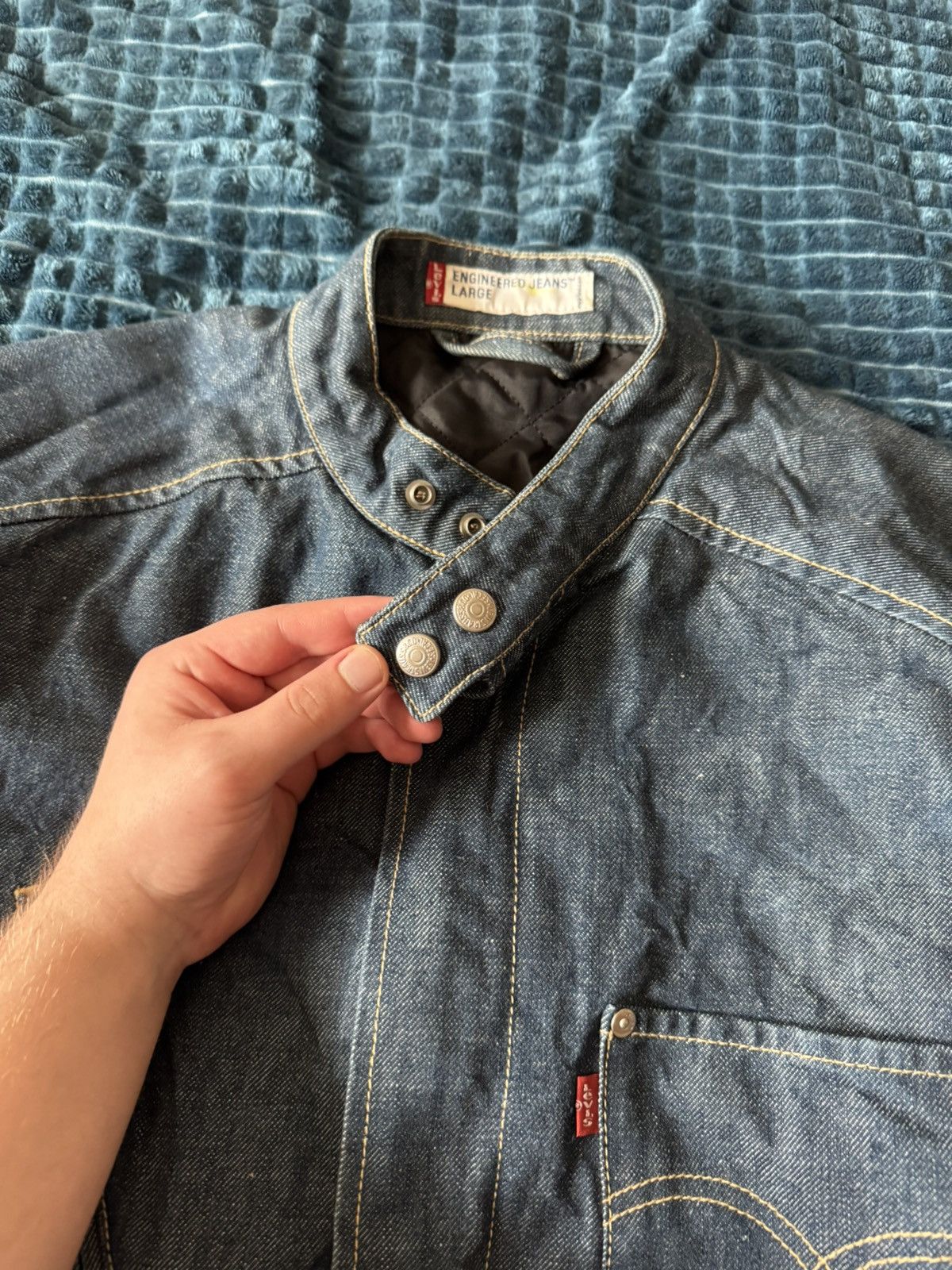 Levi's Vintage Clothing Vintage Levis Engineered Jeans Denim Jacket Size US L / EU 52-54 / 3 - 4 Thumbnail