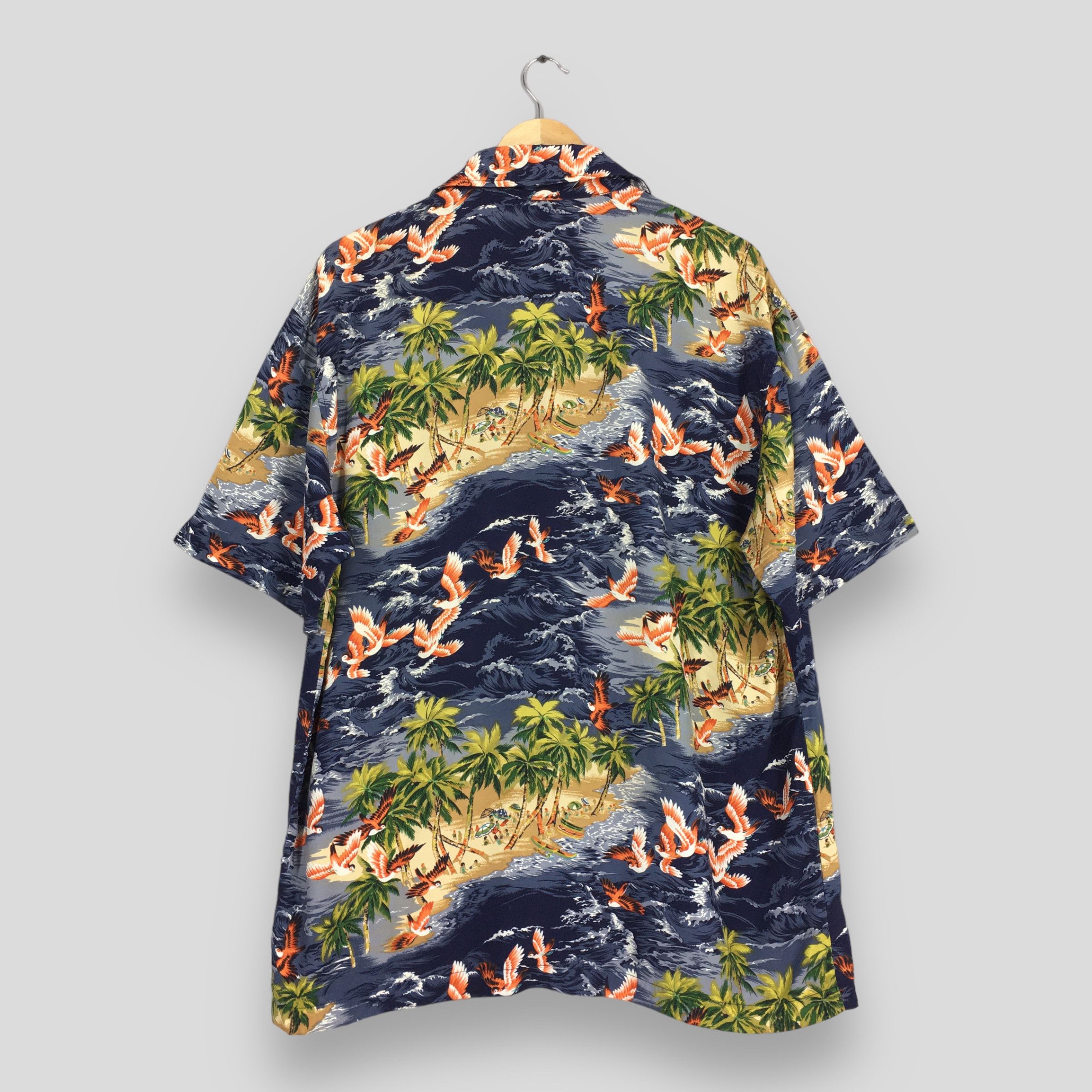 Guess Vintage Guess Hawaiian Aloha Tropical Rayon Shirt Medium Size US M / EU 48-50 / 2 - 7 Thumbnail