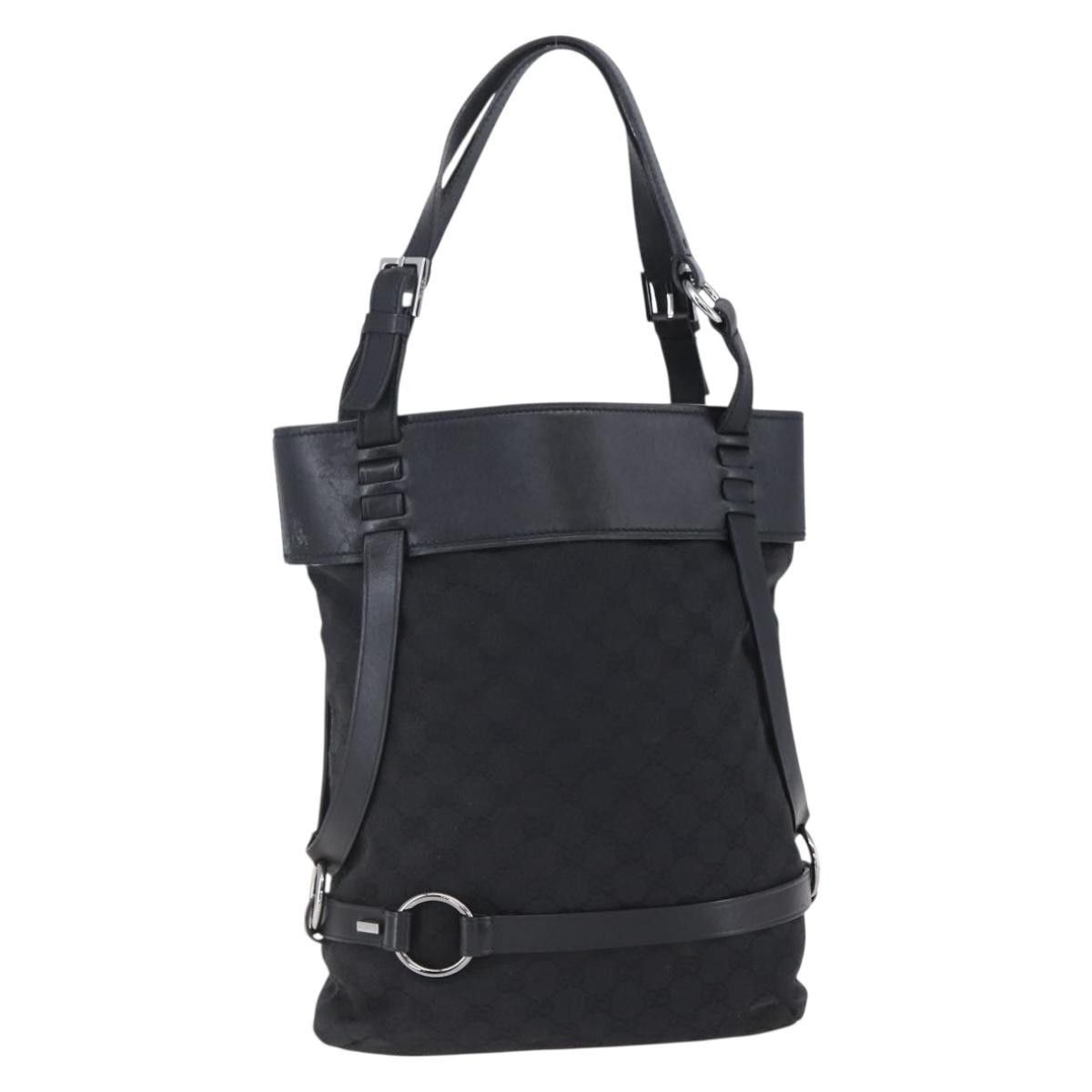 Gucci Gucci Vintage Harness Tote GG Canvas with Leather Size ONE SIZE - 1 Thumbnail