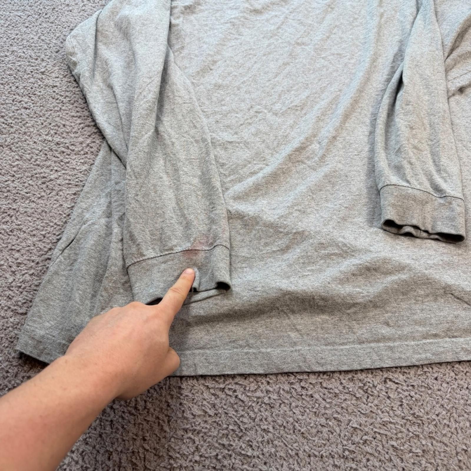 Carhartt Carhartt Long Sleeve Logo Shirt Grey Relaxed Fit 3XL Tall Size US XXL / EU 58 / 5 - 7 Thumbnail