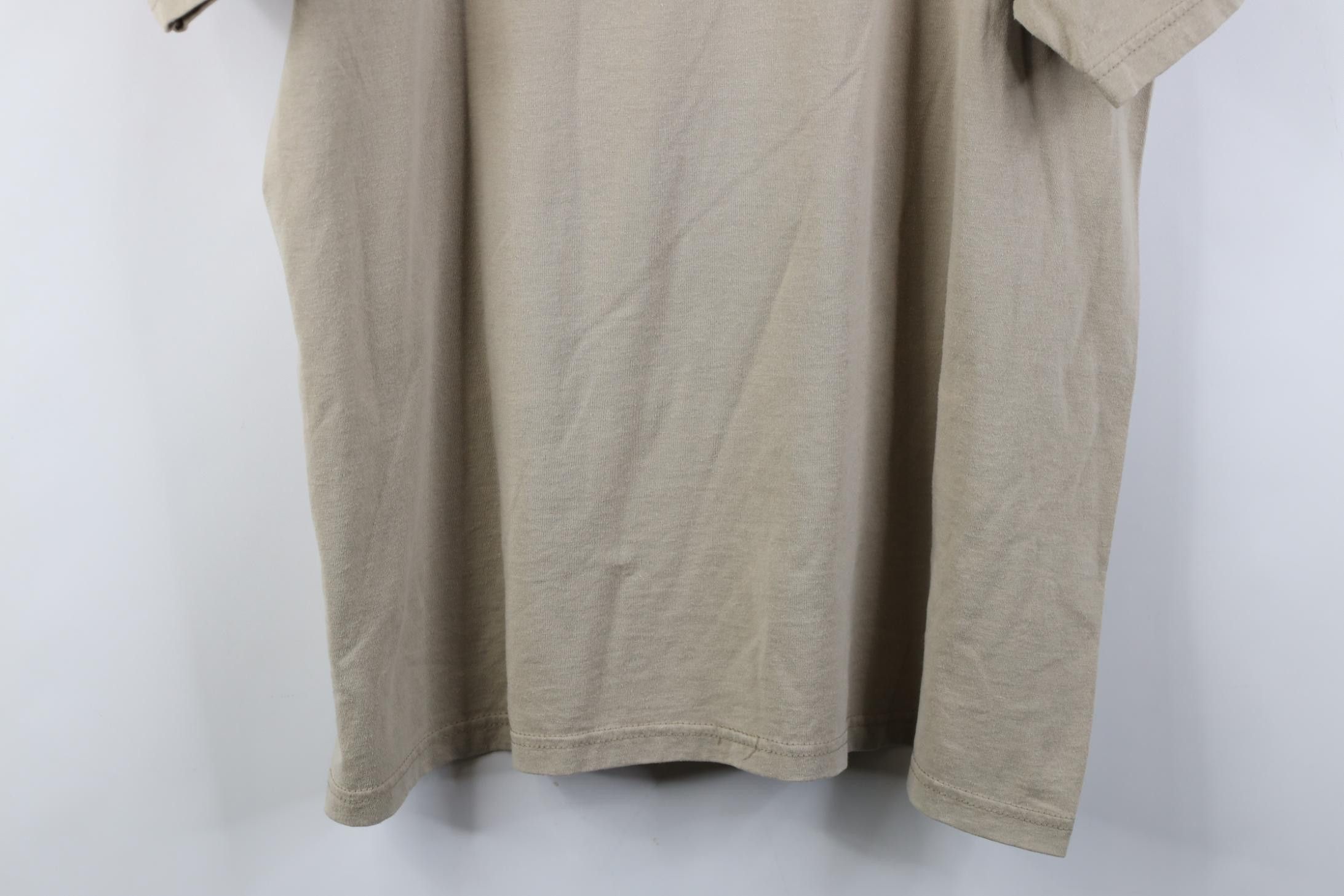 Fruit Of The Loom Vintage 90s Country Farmhouse Short Sleeve T-Shirt Beige Size XL / US 12-14 / IT 48-50 - 12 Thumbnail