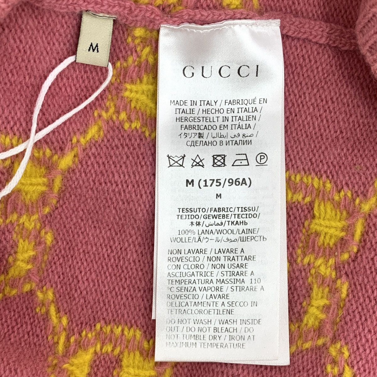 Gucci Gucci Jacquard Wool V-neck Sleeveless Knit Vest K26WX Size M / US 6-8 / IT 42-44 - 6 Thumbnail