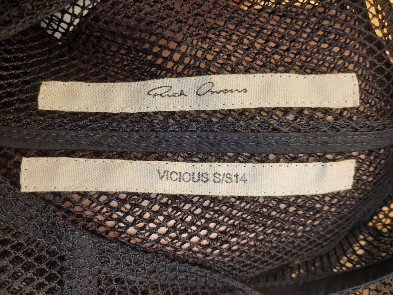 Rick Owens SS14 Vicious Mesh Biker Shirt Sleeveless Size US XS / EU 42 / 0 - 3 Thumbnail