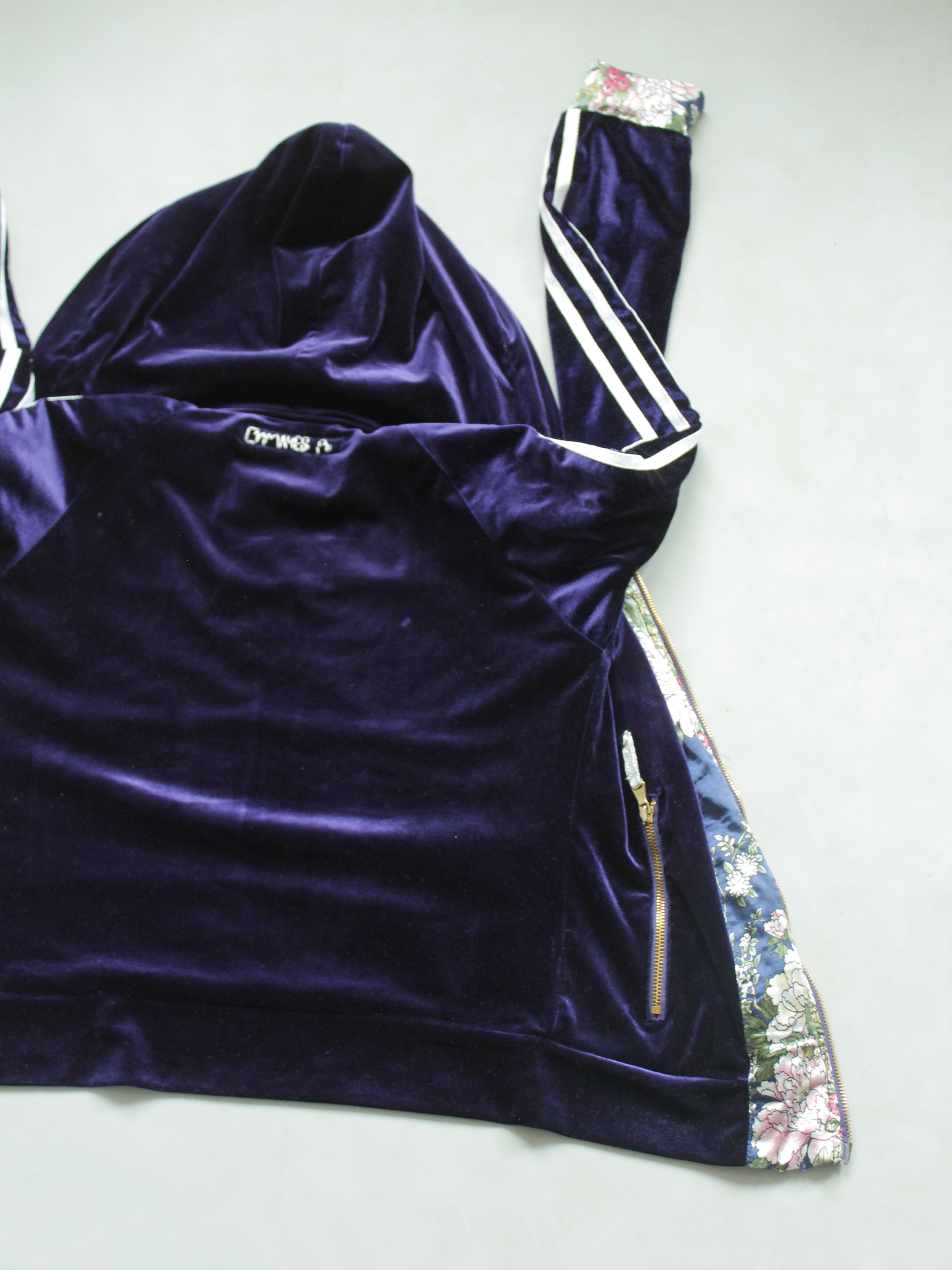 Denis Simachev Denis Simachev Womens Hoodie jacket Velour Three Stripes s m Size M / US 6-8 / IT 42-44 - 8 Thumbnail