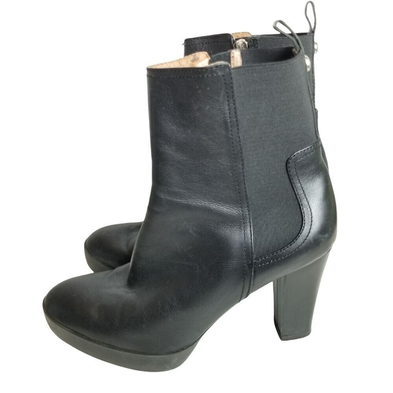 Donald Pliner Donald J Pliner Womens Milan Black Leather Heeled Boots 8.5M Size US 8.5 / IT 38.5 - 5 Thumbnail