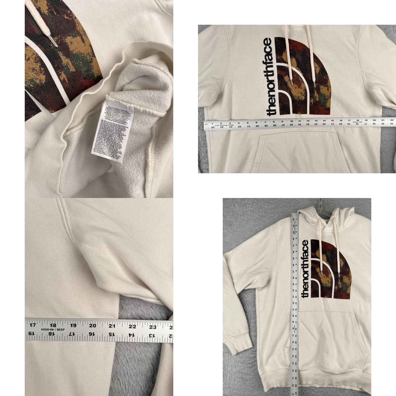 The North Face The North Face Hoodie Men M Beige Logo Pullover Sweatshirt Camo Feb? Size US M / EU 48-50 / 2 - 8 Thumbnail
