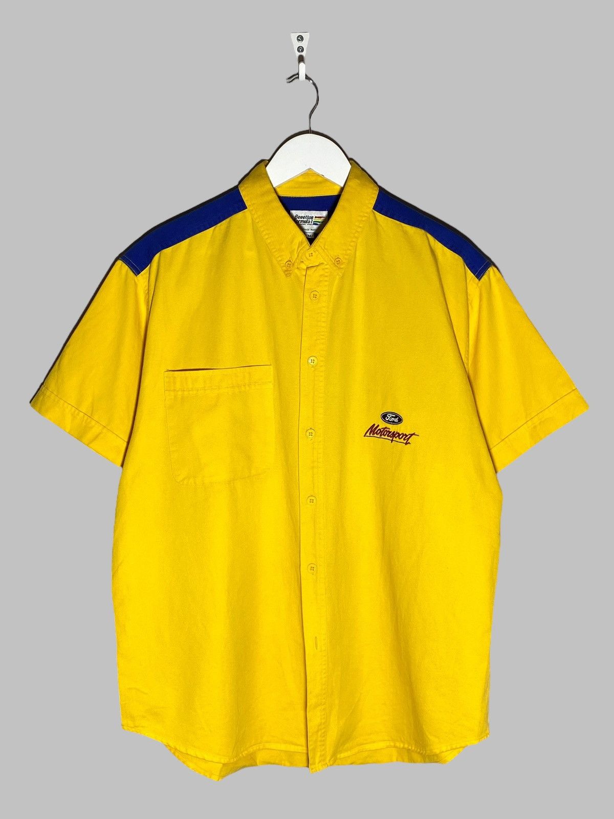 Benetton Vintage 90s Ford Motorsport Benetton Formula 1 Racing Shirt Size US M / EU 48-50 / 2 - 2 Thumbnail