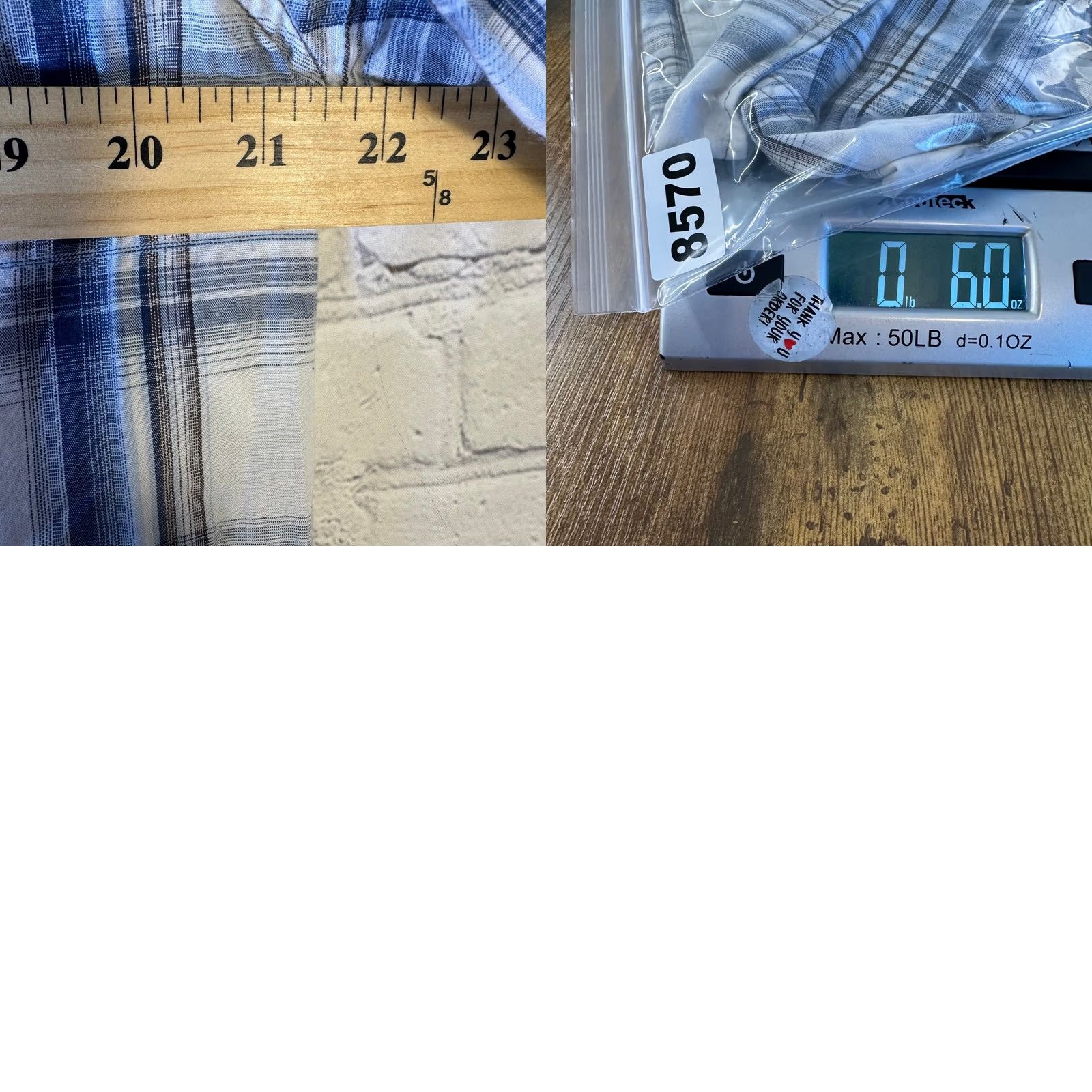 JNCO JNCO Crown Brand Mens Blue White Plaid Short Sleeve Western Button Up Shirt L Size US L / EU 52-54 / 3 - 8 Thumbnail