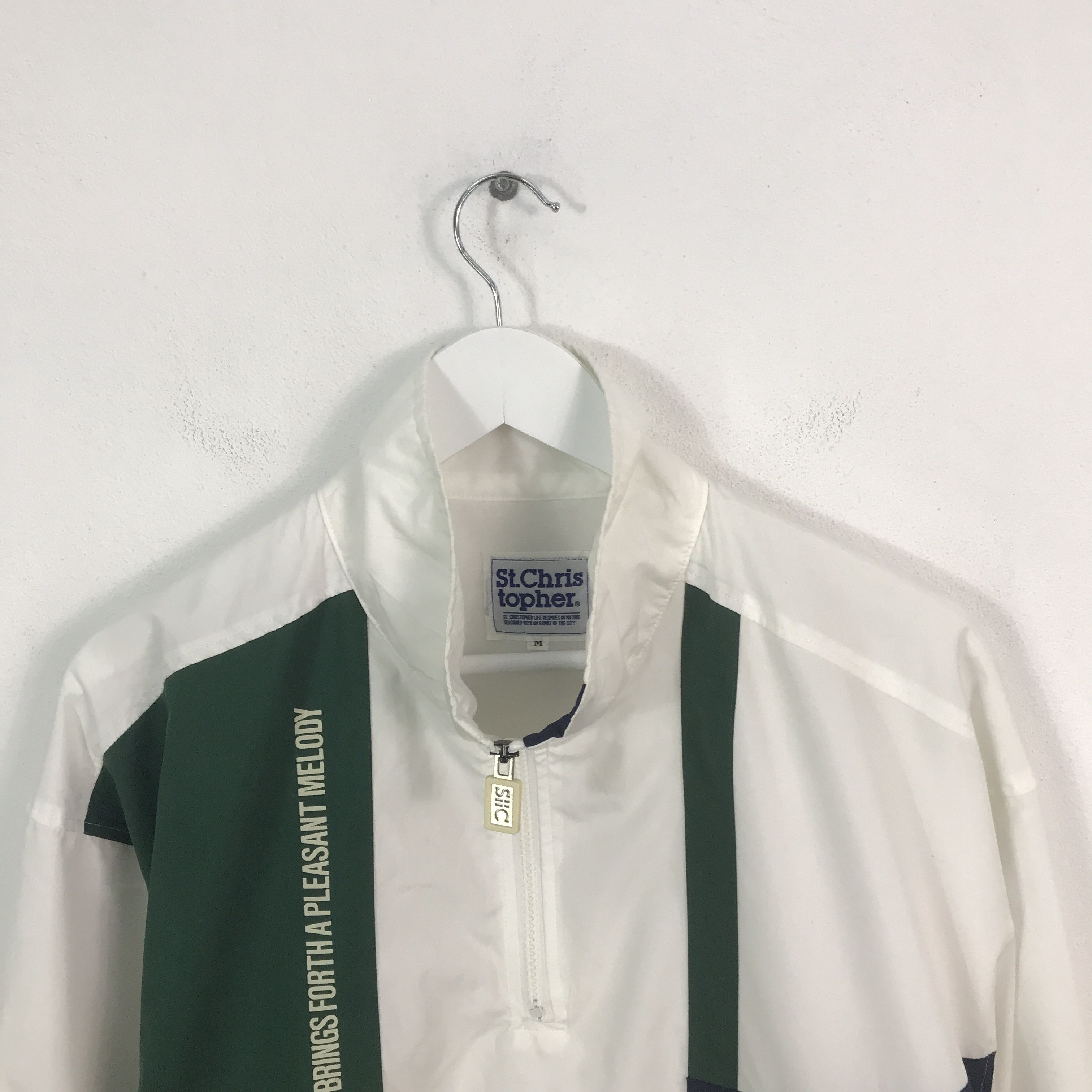 Japanese Brand Rare st.christopher Windbreaker Japan Sport Jacket Size US M / EU 48-50 / 2 - 2 Thumbnail