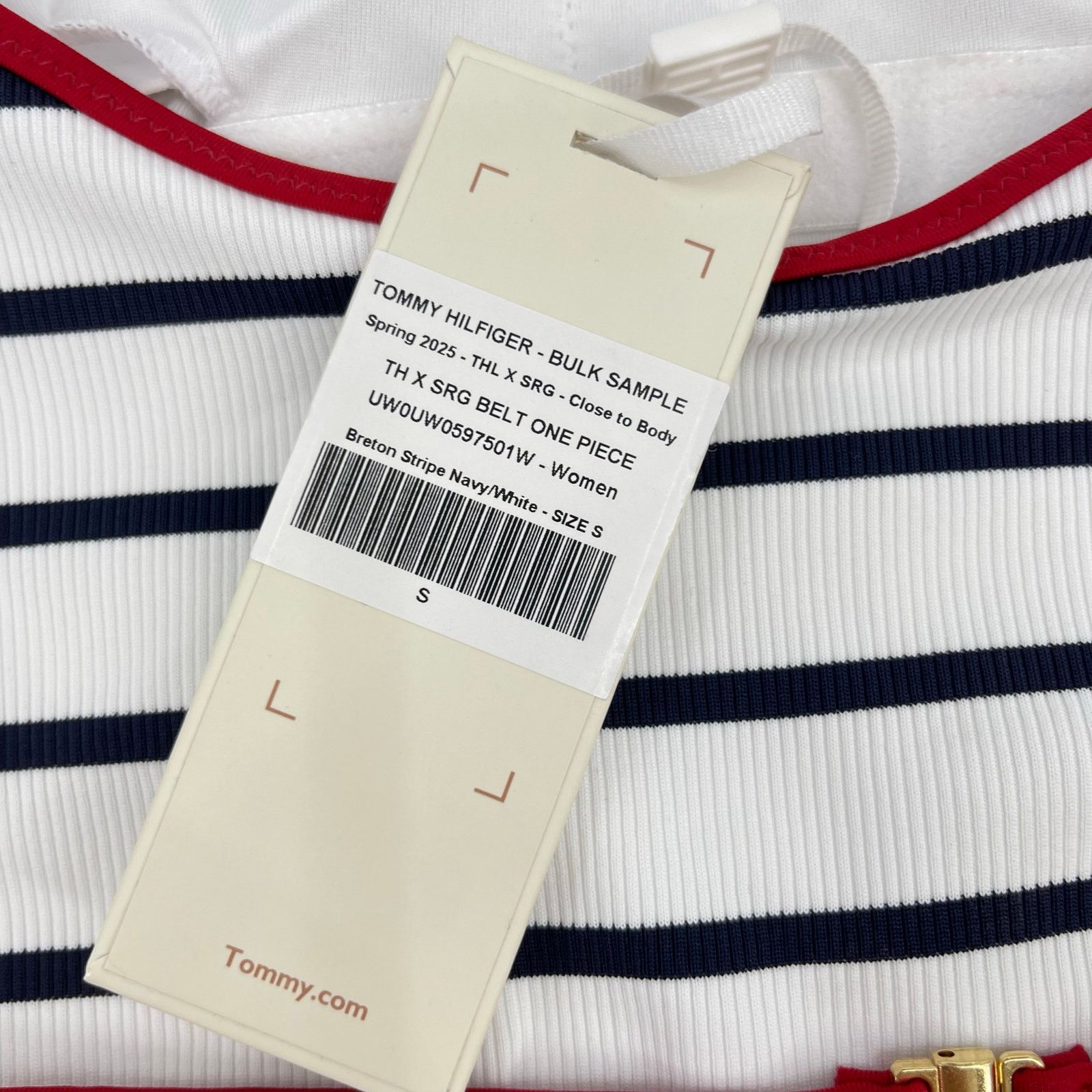 Tommy Hilfiger Tommy Hilfiger | NWT Sofia Capsule Stripe Belted Swimsuit Size S / US 4 / IT 40 - 9 Thumbnail