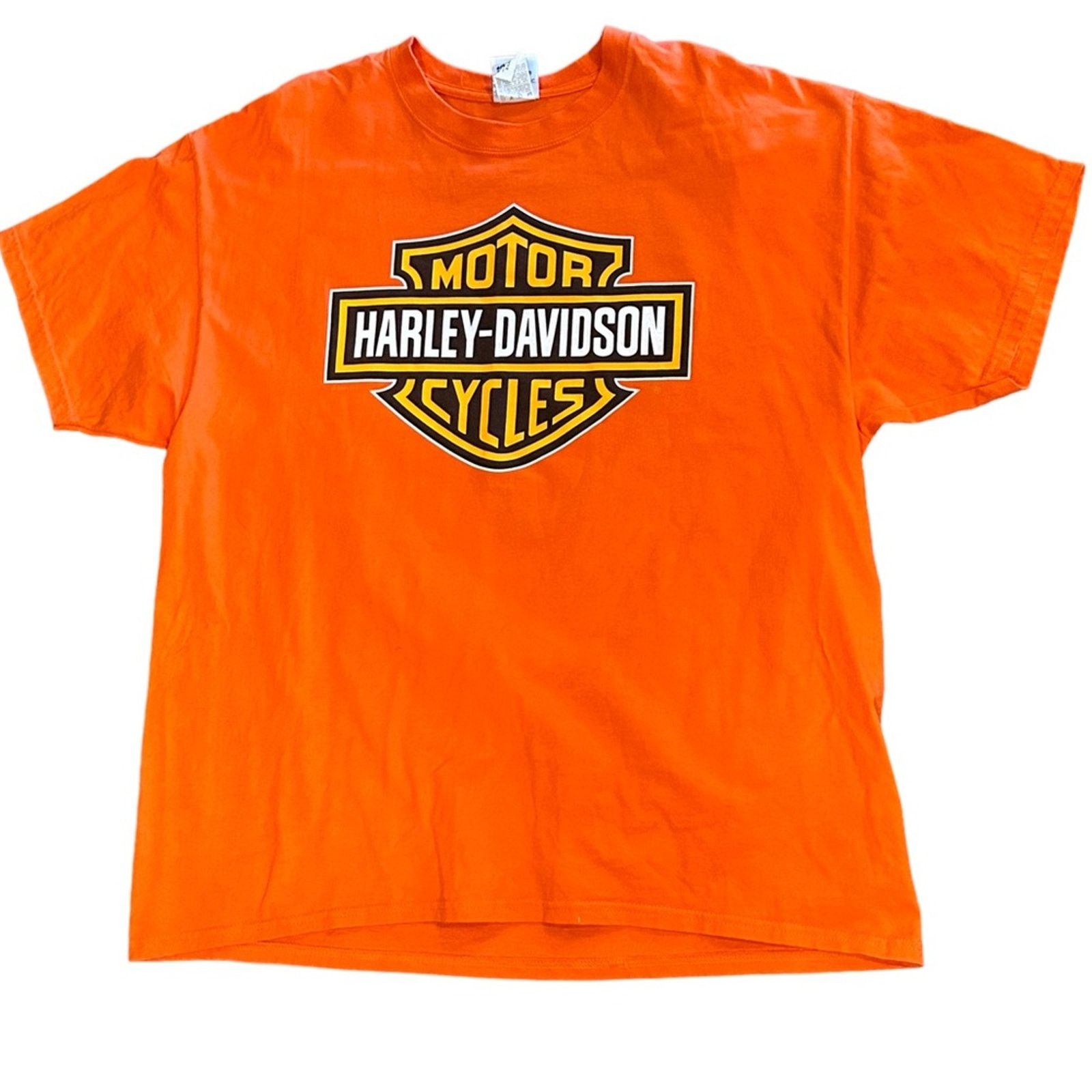 Harley Davidson XL Orange Classic HD Logo Fort Thunder