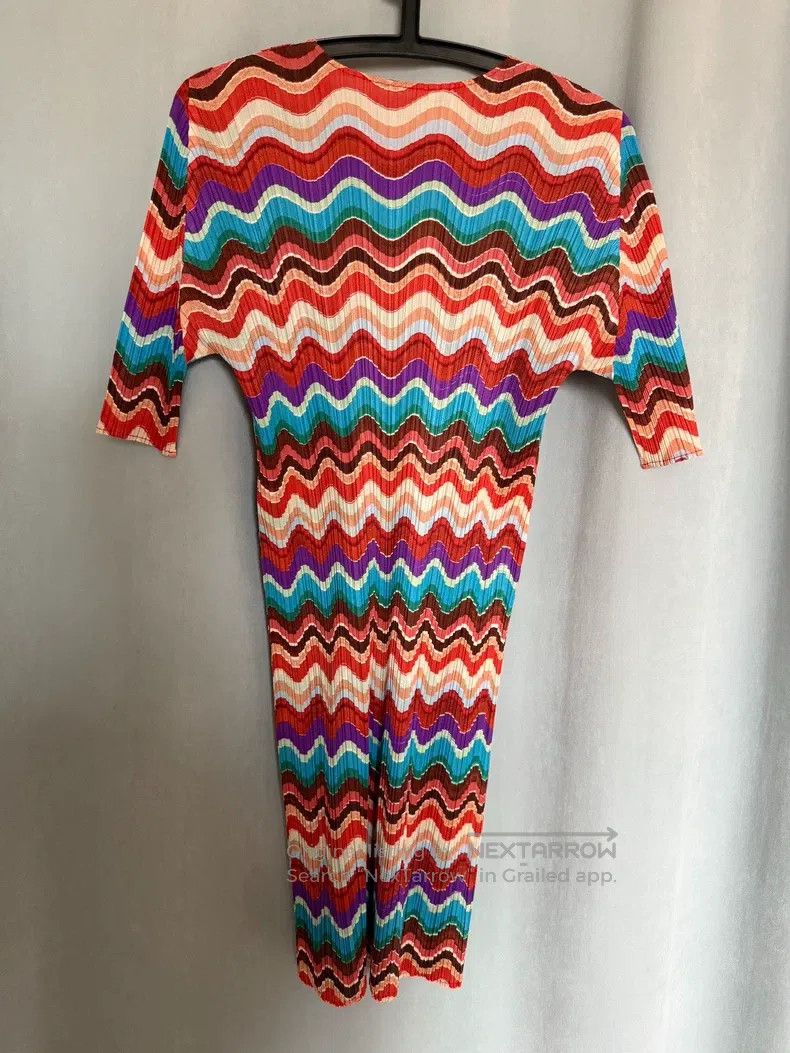 Issey Miyake Issey Miyake Rainbow Dress Size L / US 10 / IT 46 - 2 Thumbnail