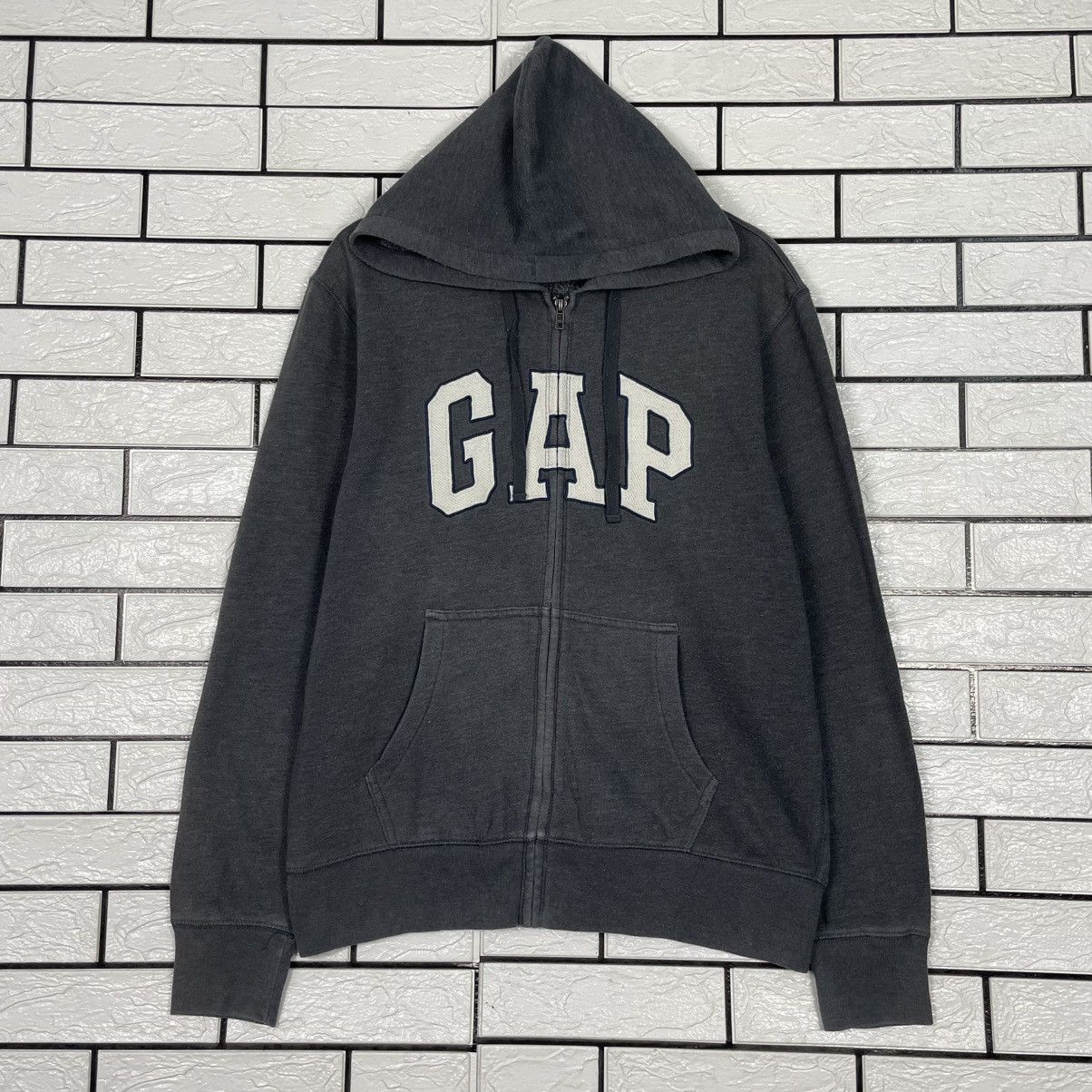 Gap Gap Big Logo Zipper Hoodie Size US M / EU 48-50 / 2 - 1 Thumbnail