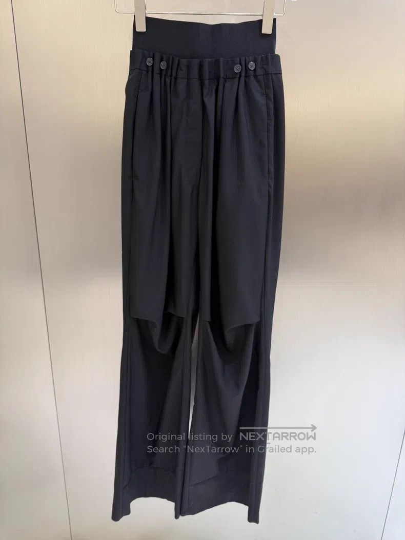 Raf Simons Raf Simons Pleated wide-waisted trousers Size US 34 / EU 50 - 1 Thumbnail