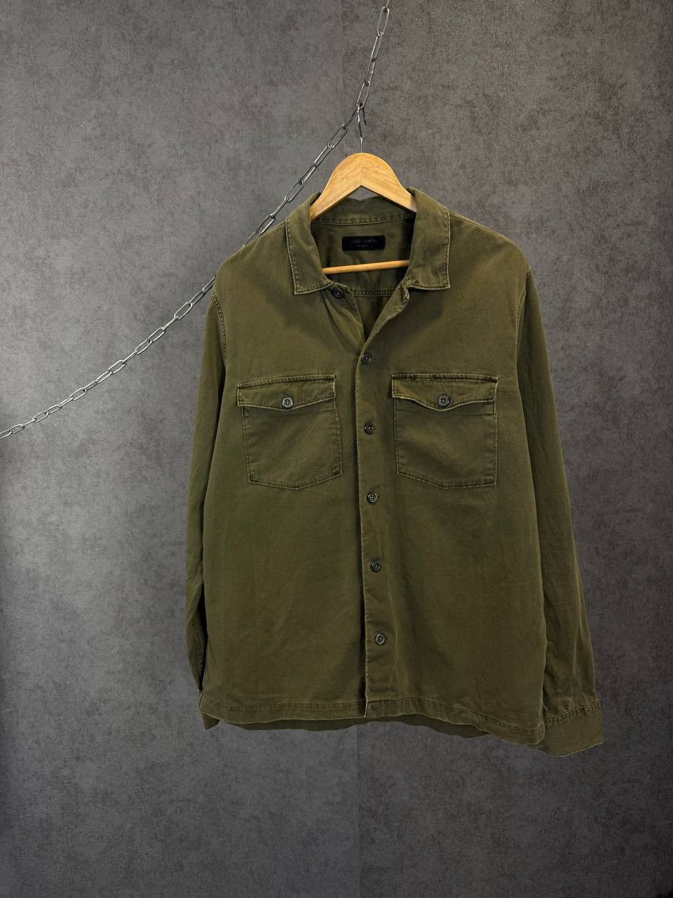 Allsaints Allsaints designer military double pocket shirt Size US XL / EU 56 / 4 - 1 Thumbnail