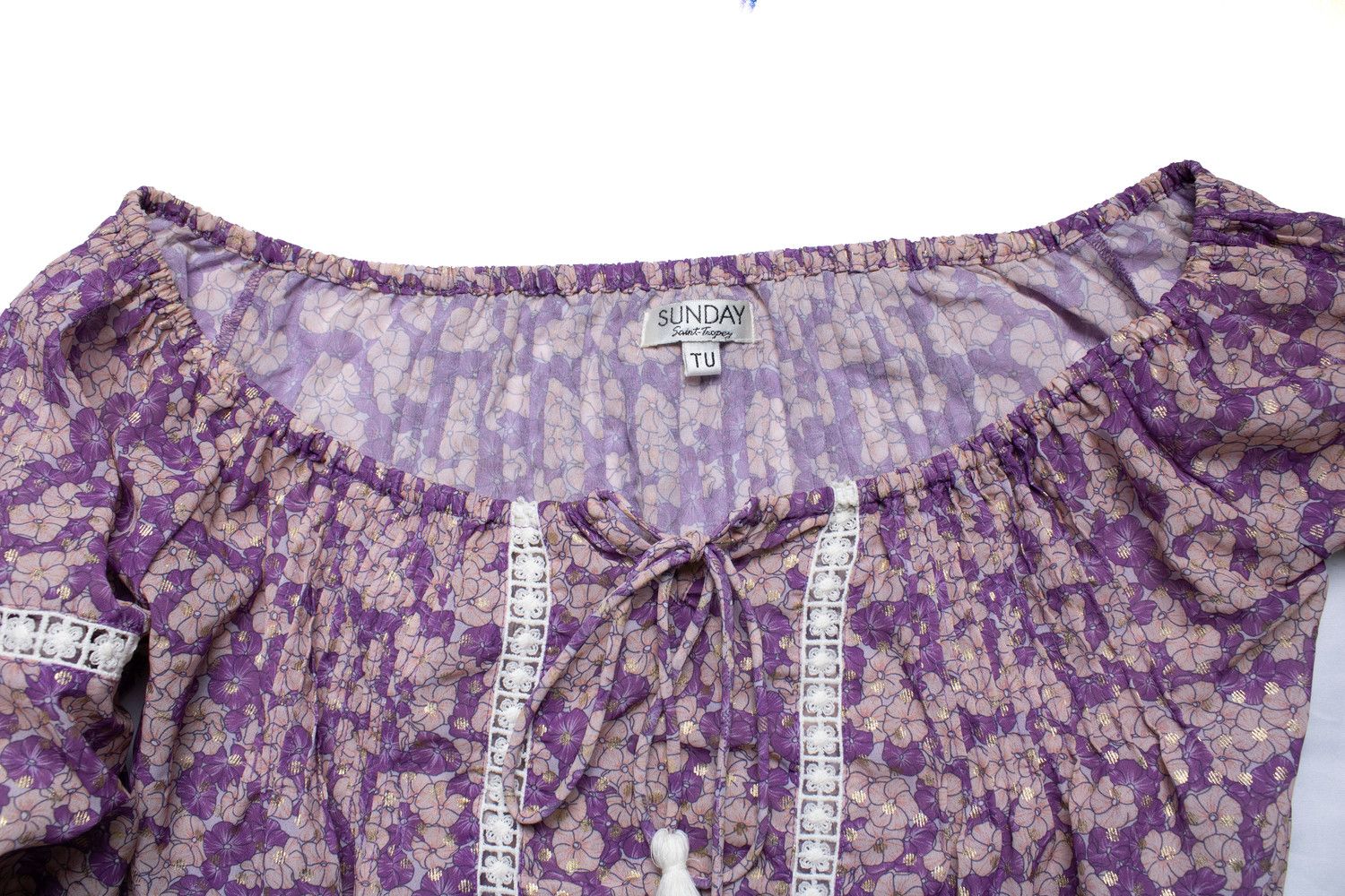 Other Sunday Saint Tropez, purple floral set Size 26" / US 2 / IT 38 - 7 Thumbnail