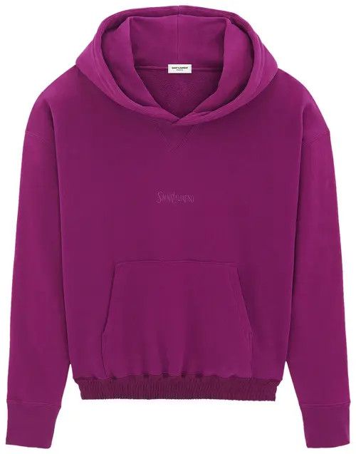 Saint Laurent Paris o1b1hav110525 Hoodie in Fuchsia Size M / US 6-8 / IT 42-44 - 1 Thumbnail