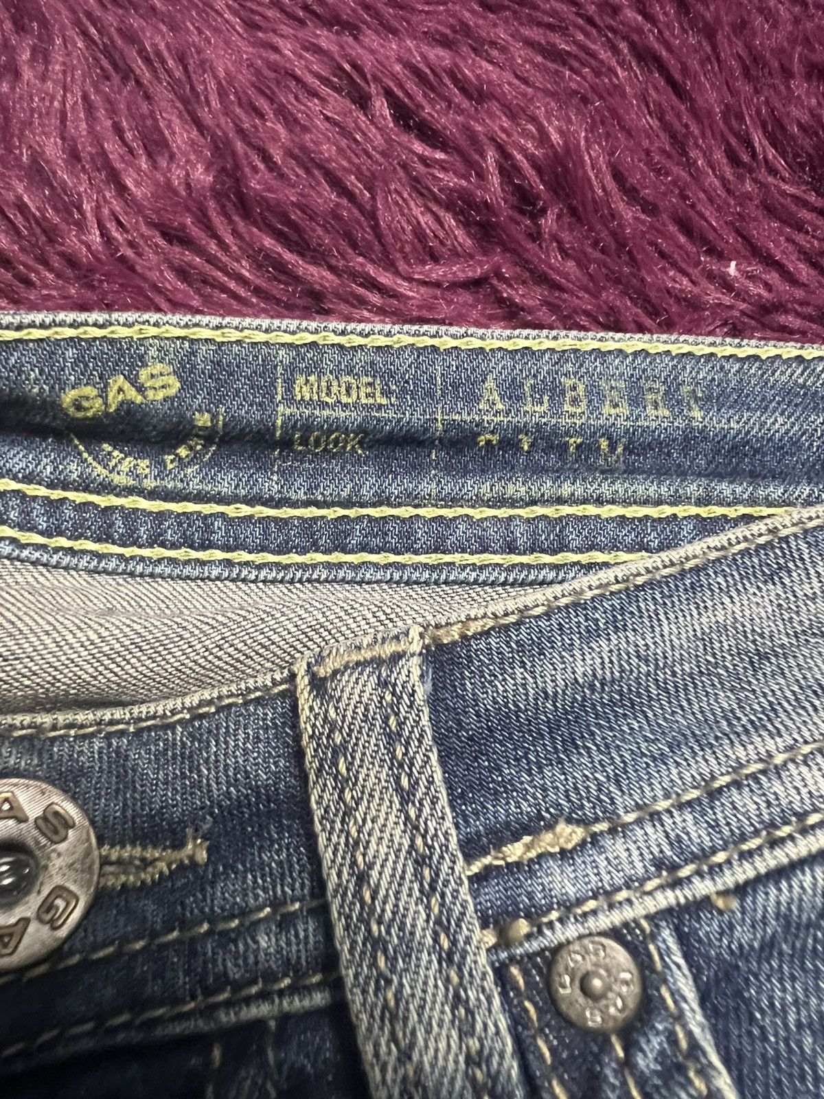 GAS GAS JEANS Italy Premium Denim - ALBERT Model Slim Fit (47) Size US 33 - 10 Thumbnail