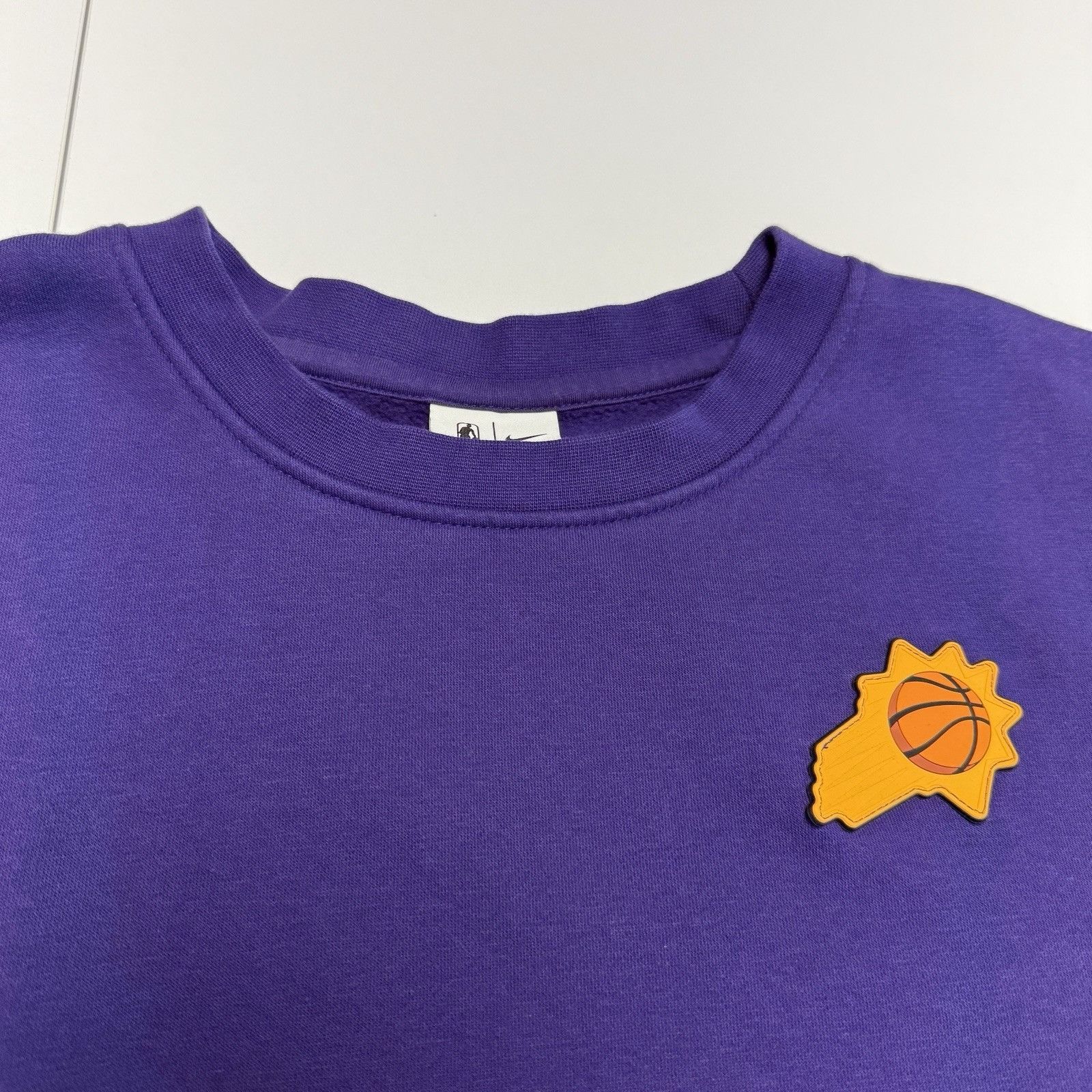 NBA × Nike Phoenix Suns Nike Sweatshirt Mens Large Purple Crew Neck NBA Size US L / EU 52-54 / 3 - 4 Thumbnail