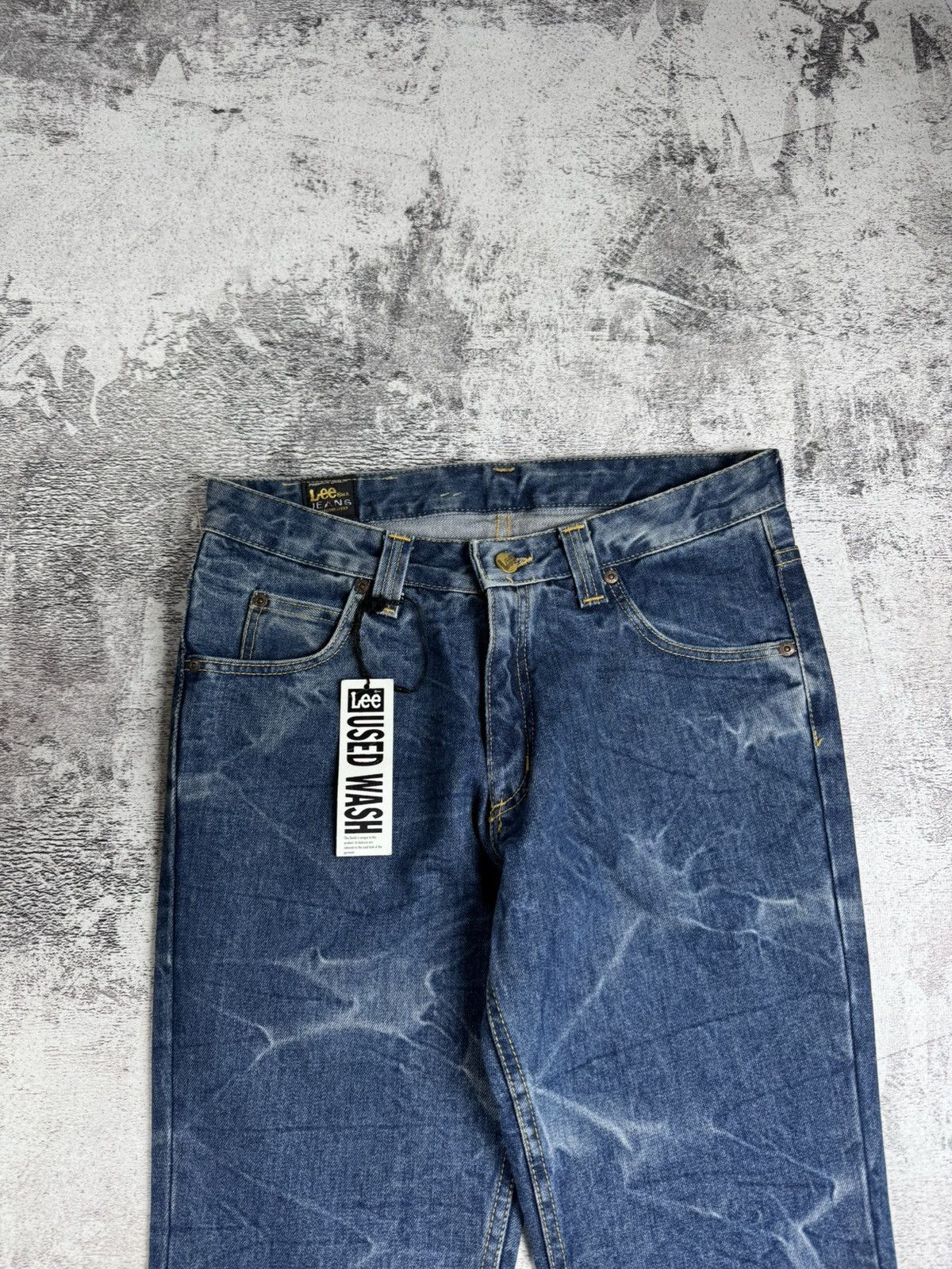 Lee Lee Felton Icon Wrinkles NEW Flare Washed Y2K Faded 12 Size Denim Jeans Trousers Size 32" / US 10 / IT 46 - 17 Thumbnail