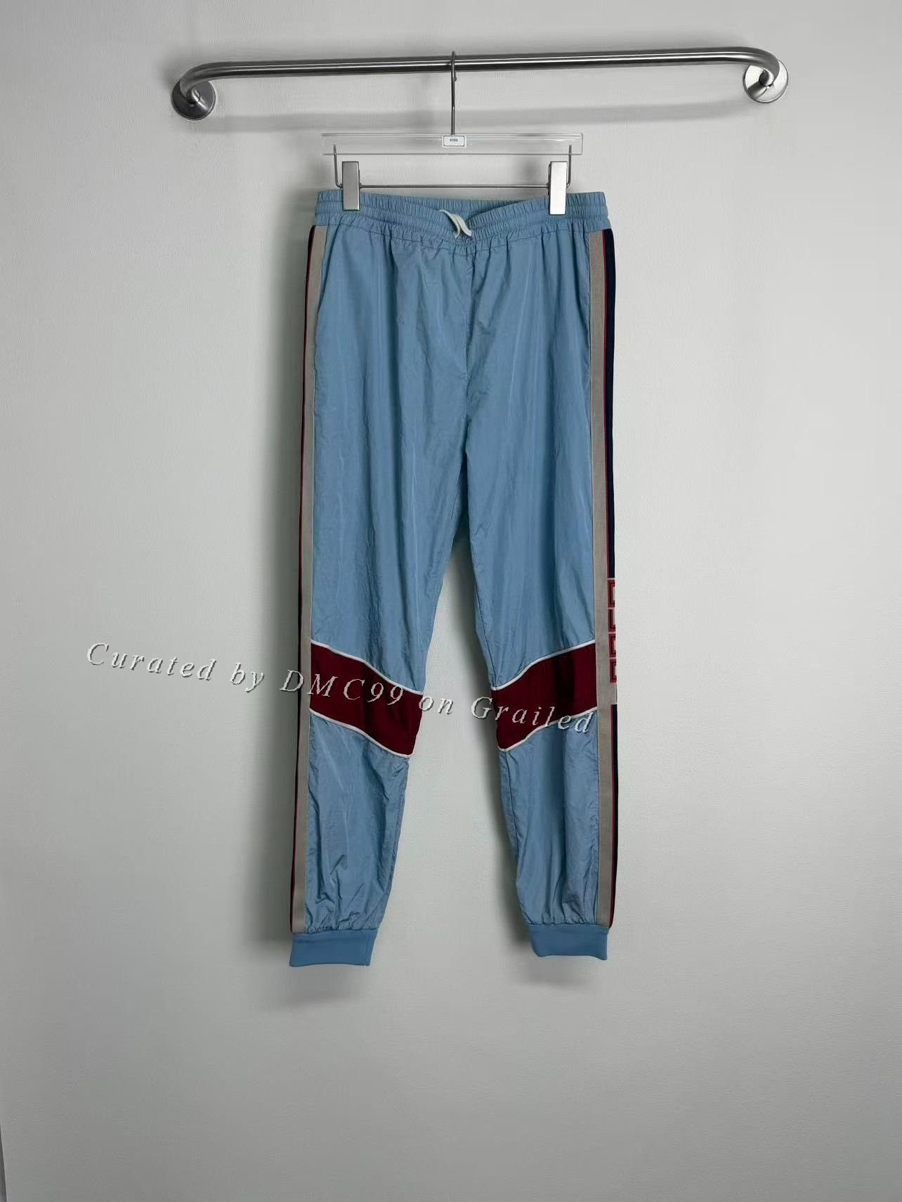 Gucci Gucci Side Logo Web Stripe Blue Pants Size US 32 / EU 48 - 1 Thumbnail