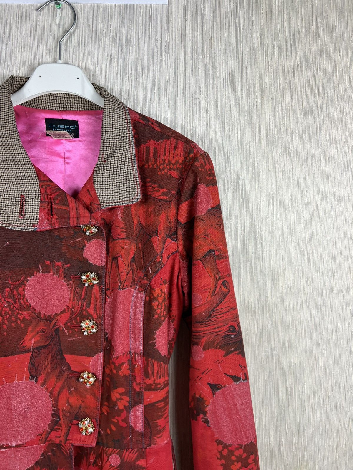 Custo Barcelona Custo Barcelona full print animal roe deer y2k long coat Size S / US 4 / IT 40 - 3 Thumbnail