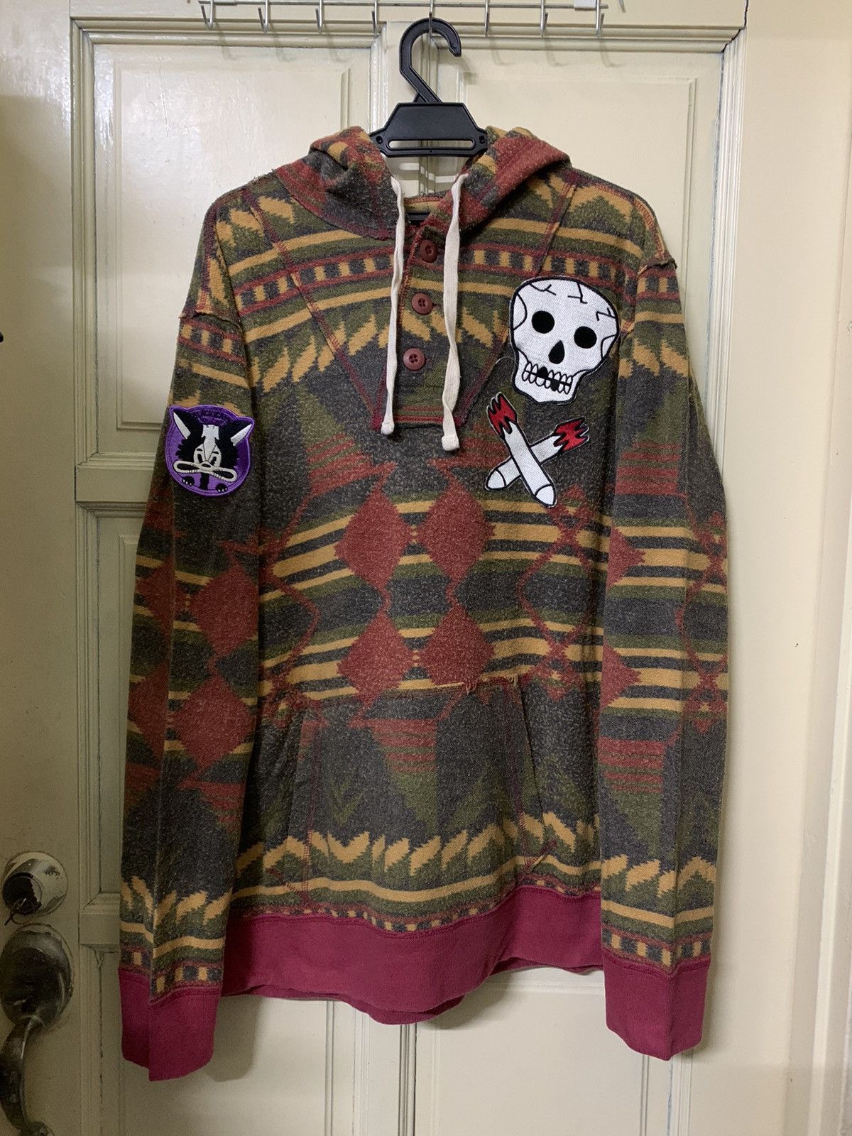 HYDROGEN × Japanese Brand 💥Final Drop💥Vintage Hydrogen Navajo Sweater Hoodie Size US XL / EU 56 / 4 - 1 Thumbnail