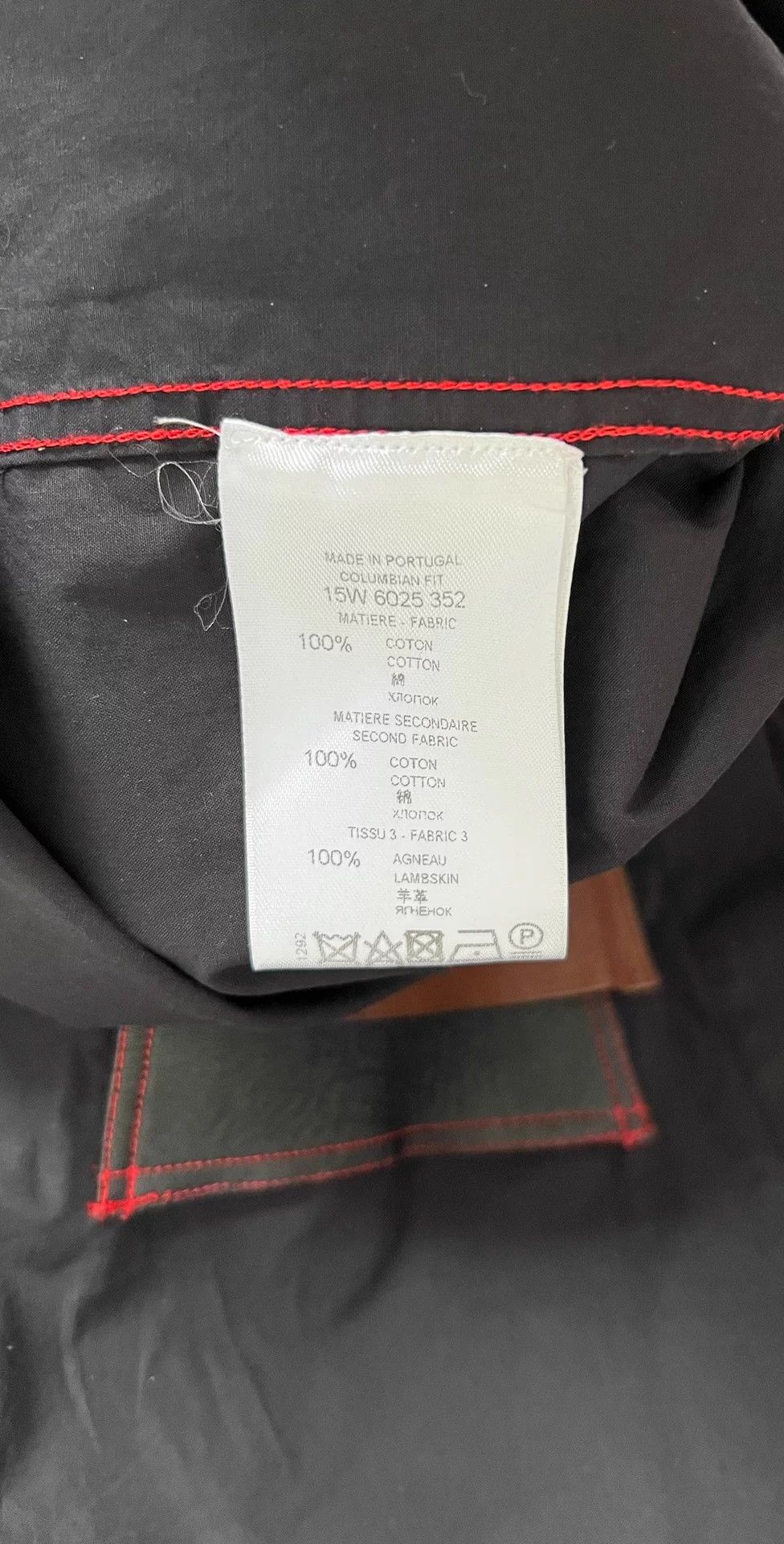 Givenchy Givenchy Patchwork Leather Trim Raw Hem Shirt Jacket Size US S / EU 44-46 / 1 - 9 Thumbnail