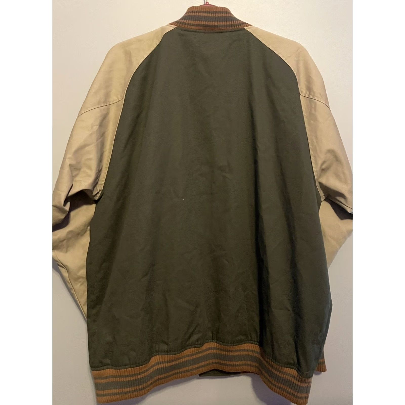 Springfield Springfield Jacket Mens 2XL Classic Varsity Triumphant Size Green Beige D118 Size US XXL / EU 58 / 5 - 7 Thumbnail