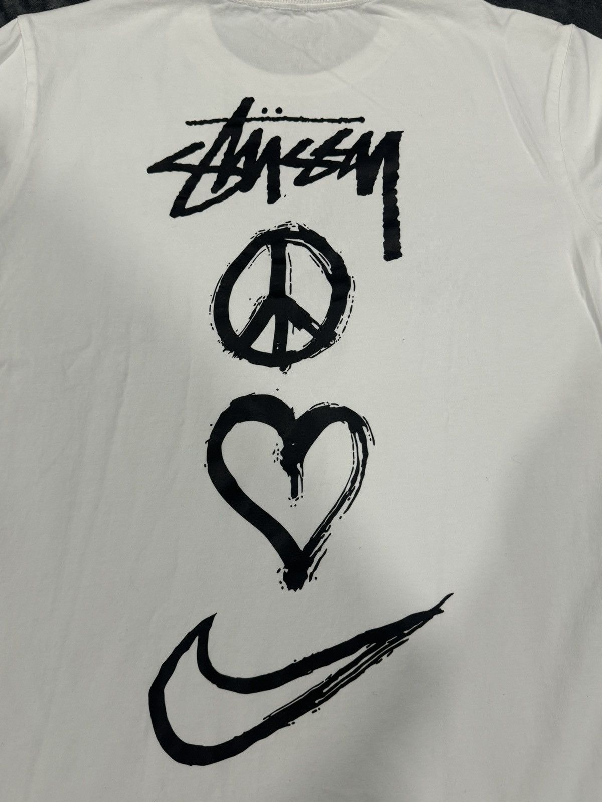 Nike x Stussy Peace, Love, Swoosh T-shirt (US Sizing) White