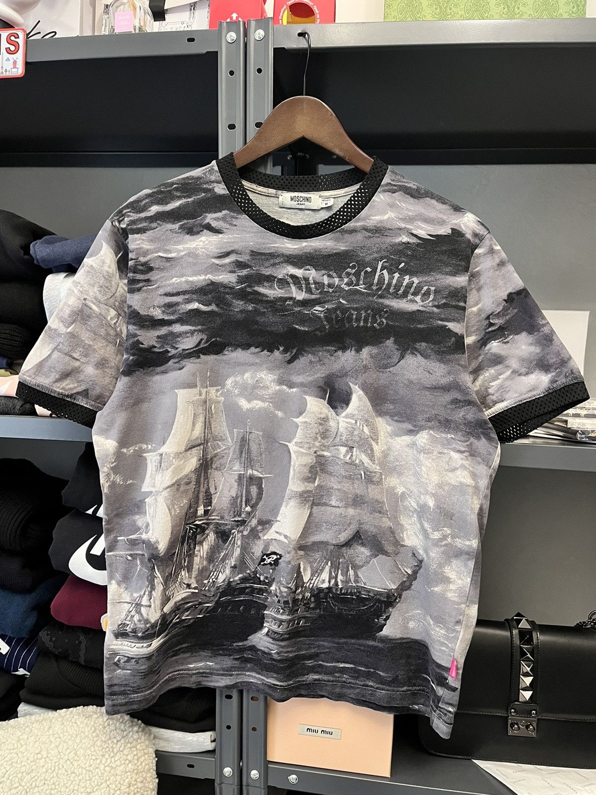Moschino Vintage Moschino AOP T-shirt Size US M / EU 48-50 / 2 - 1 Thumbnail