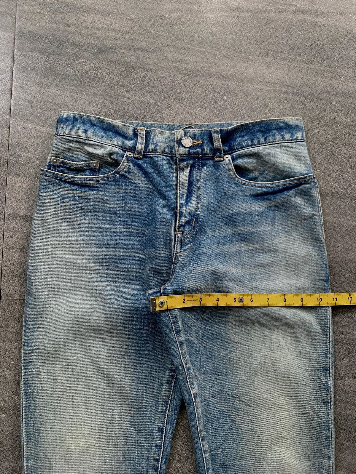 Saint Laurent Paris FREE TAX! D03 Light Wash Skinny Denim Jeans Size US 31 - 14 Thumbnail