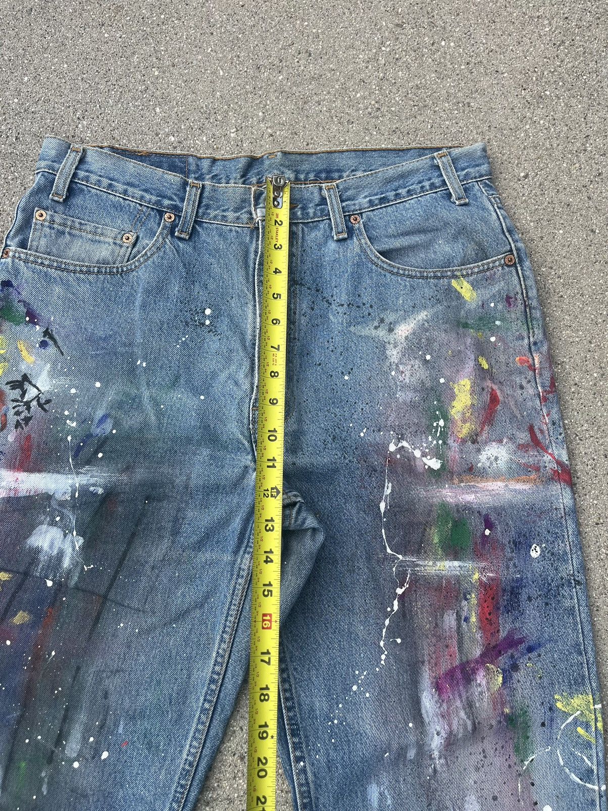 Levi's × Vintage Vintage Levi’s 550 Jeans Custom Distressed Thrashed Size US 34 / EU 50 - 8 Thumbnail