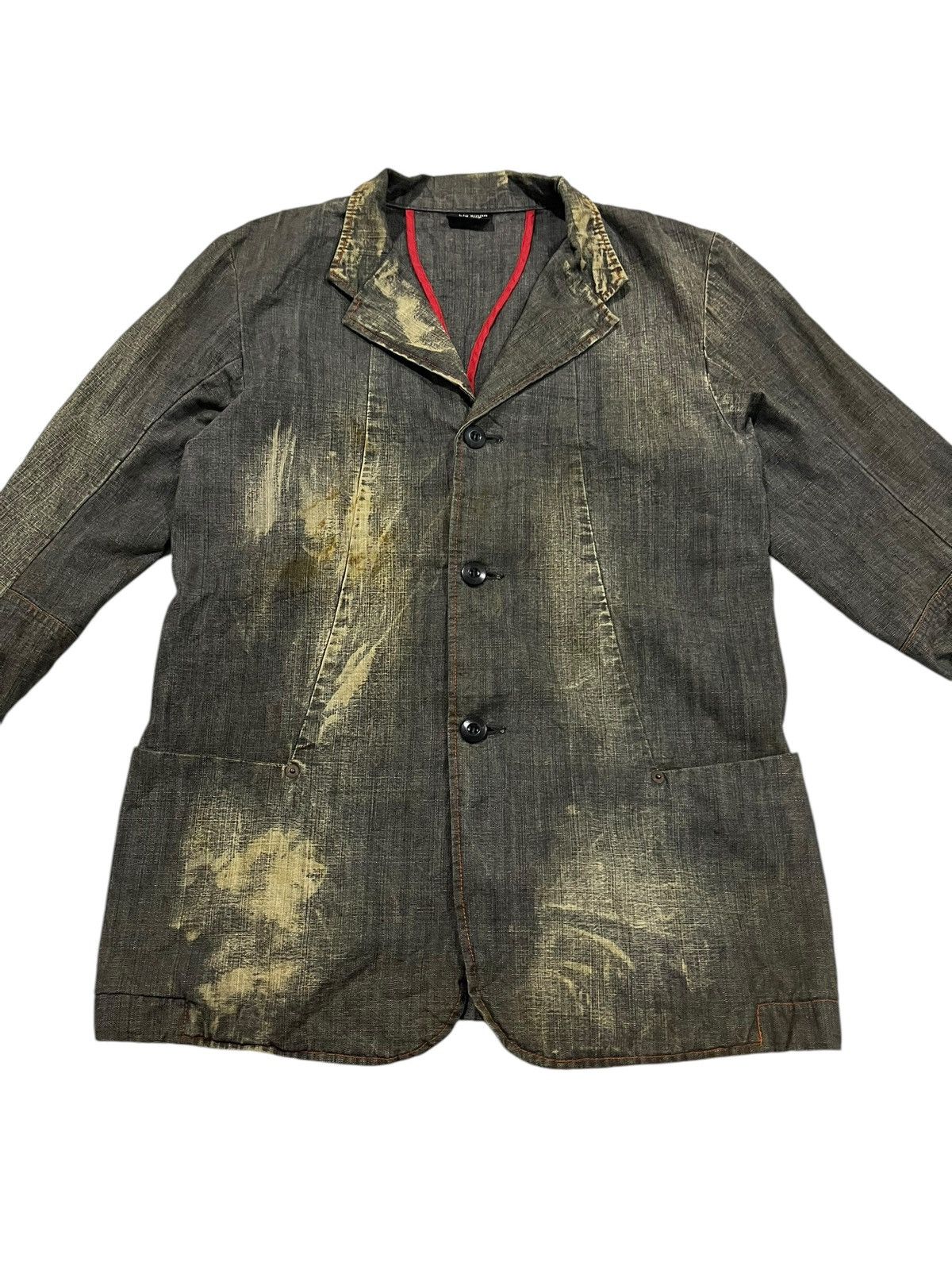 If Six Was Nine 🇯🇵 Japanese Brand Mud Wash Jacket By Big Smith Clothing Size US M / EU 48-50 / 2 - 1 Thumbnail