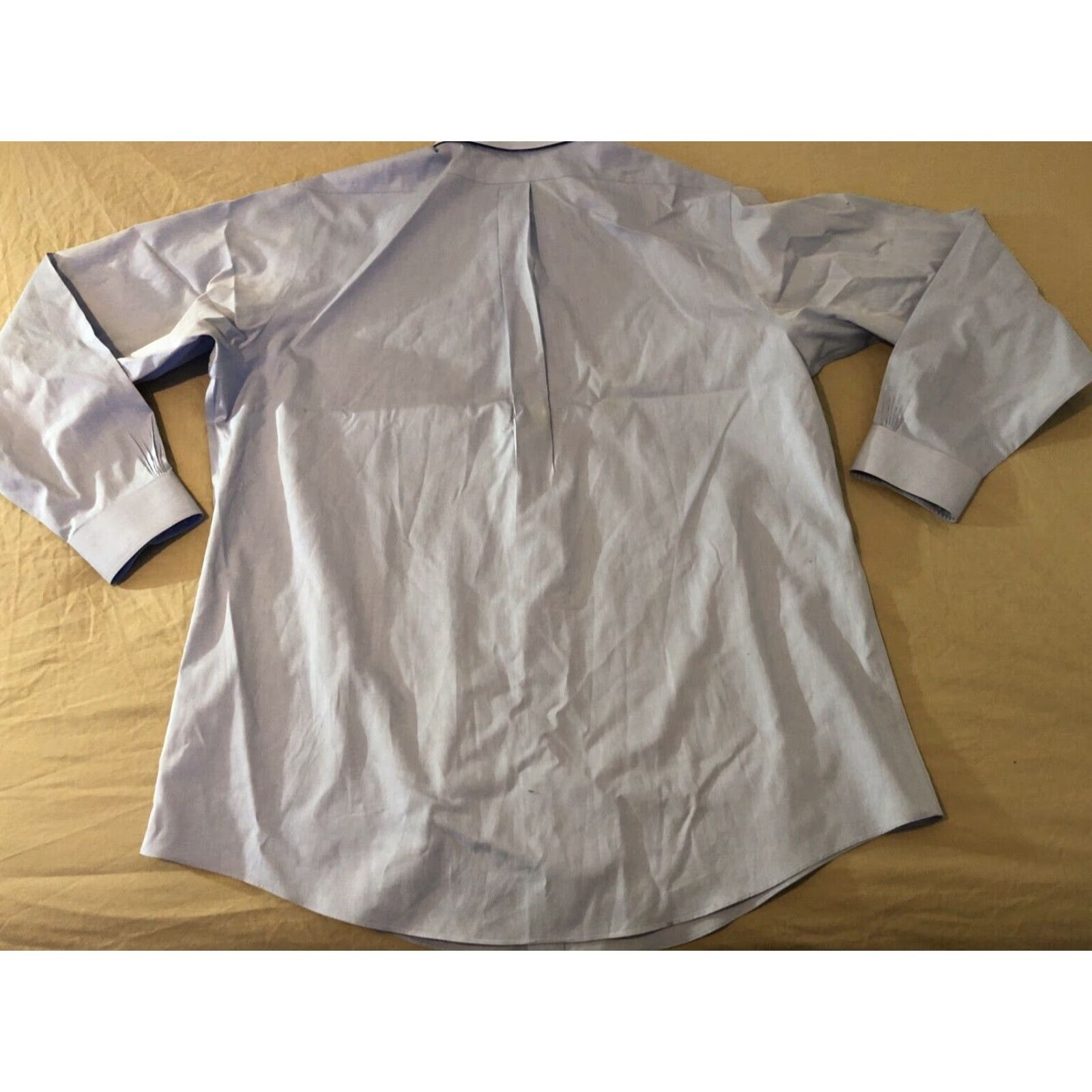 Brooks Brothers Dress Shirt Mens 18 36 37 Blue Cotton