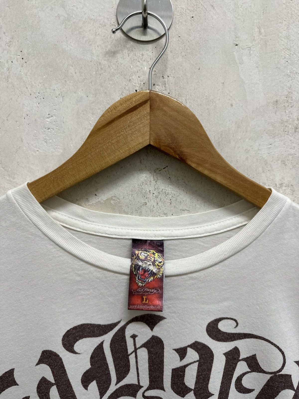 Ed Hardy Vintage Ed Hardy By Christian Audigier Geisha Skull T-Shirt Size US L / EU 52-54 / 3 - 8 Thumbnail