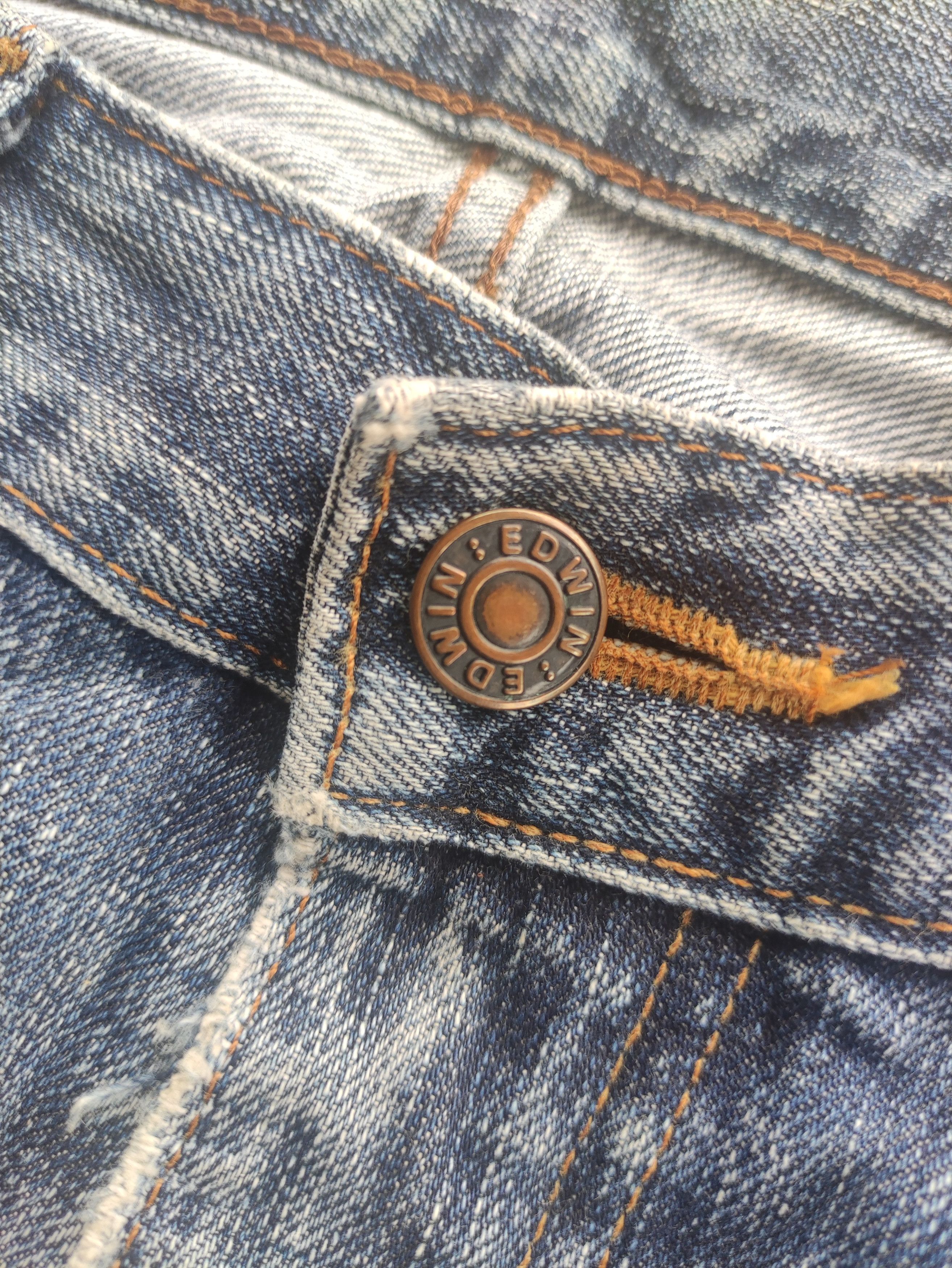 Edwin Vintage Edwin Japan Distressed Faded Jean W32 Size US 32 / EU 48 - 5 Thumbnail