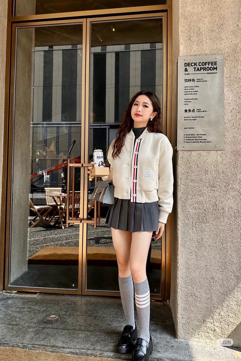 Thom Browne Thom browne High-priced gray wool pleated skirt 2503-Nextar Size 25" / US 0 / IT 36 - 7 Thumbnail