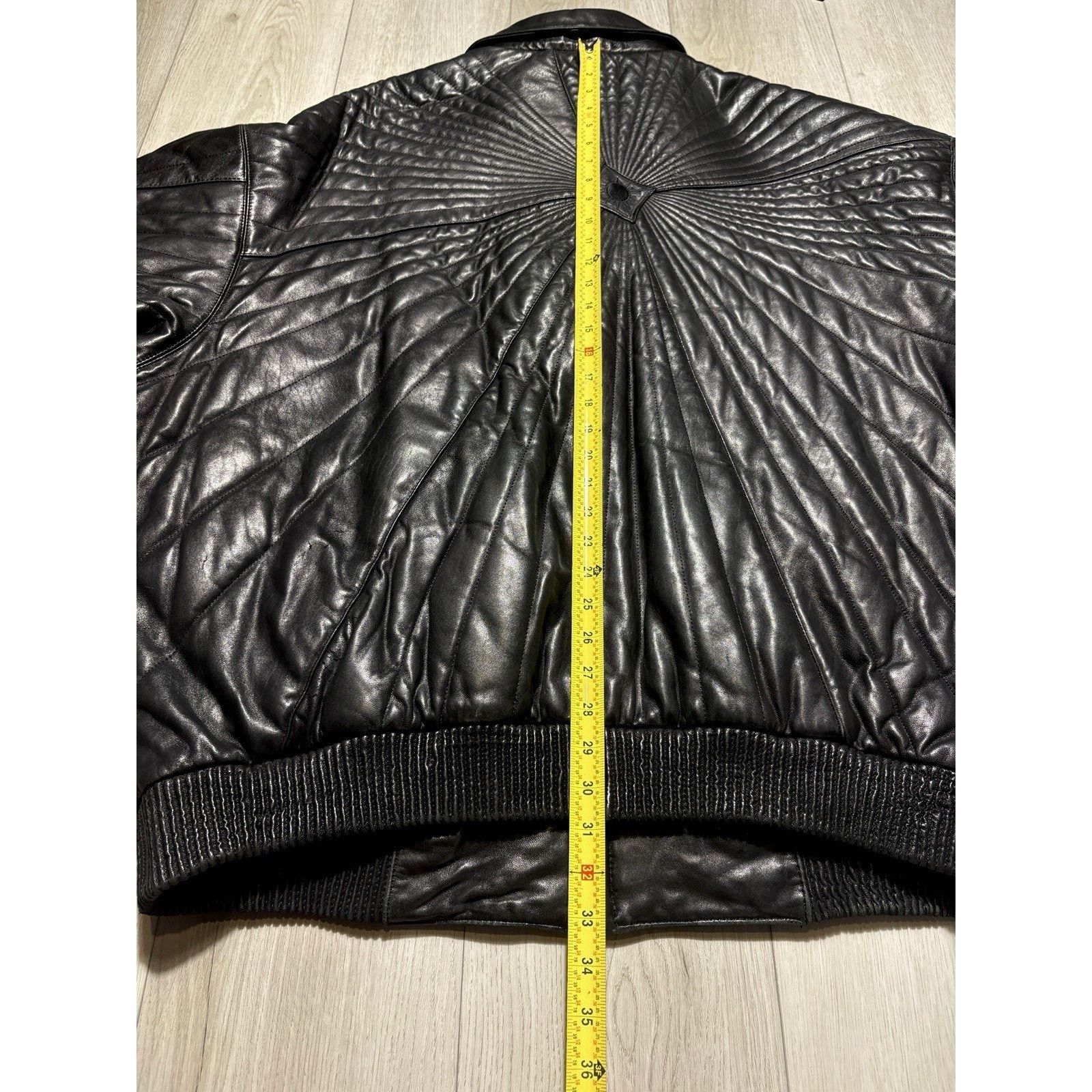 Knoles & Carter Knoles & Carter DAMU Quilted Sunburst Leather Jacket 3XL Size US XXL / EU 58 / 5 - 23 Thumbnail