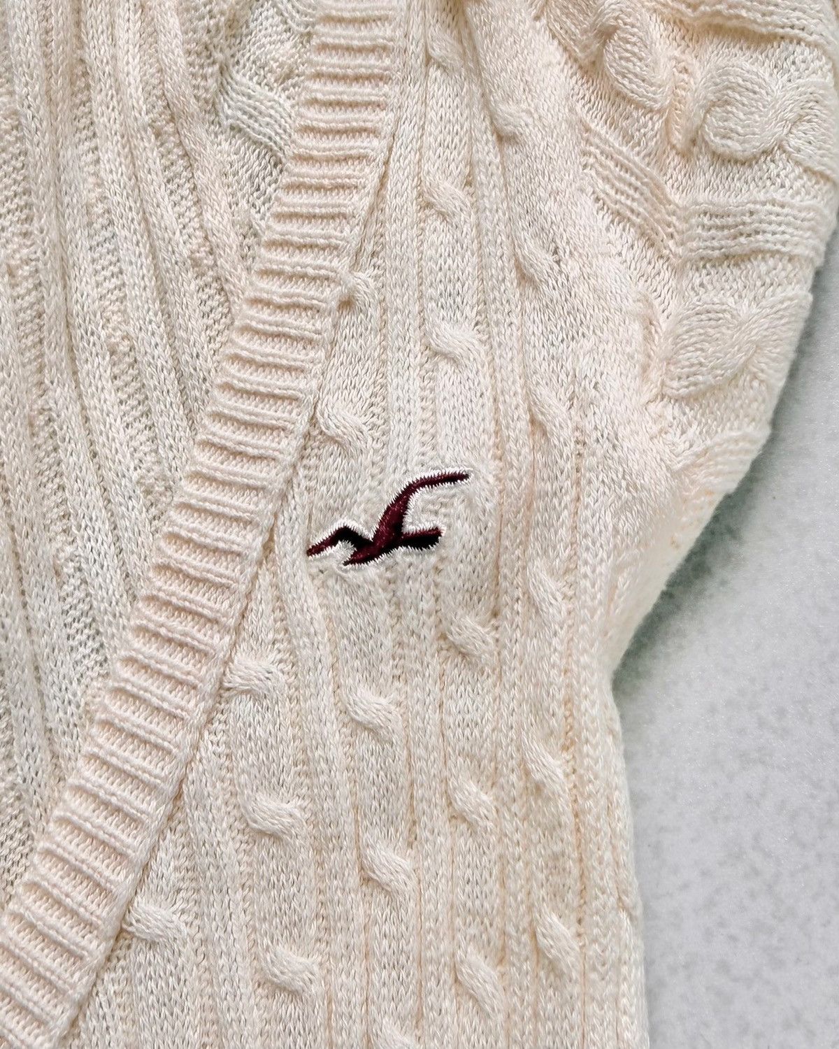 Hollister Y2K Hollister Babydoll Button Crochet Sweater Size M / US 6-8 / IT 42-44 - 6 Thumbnail