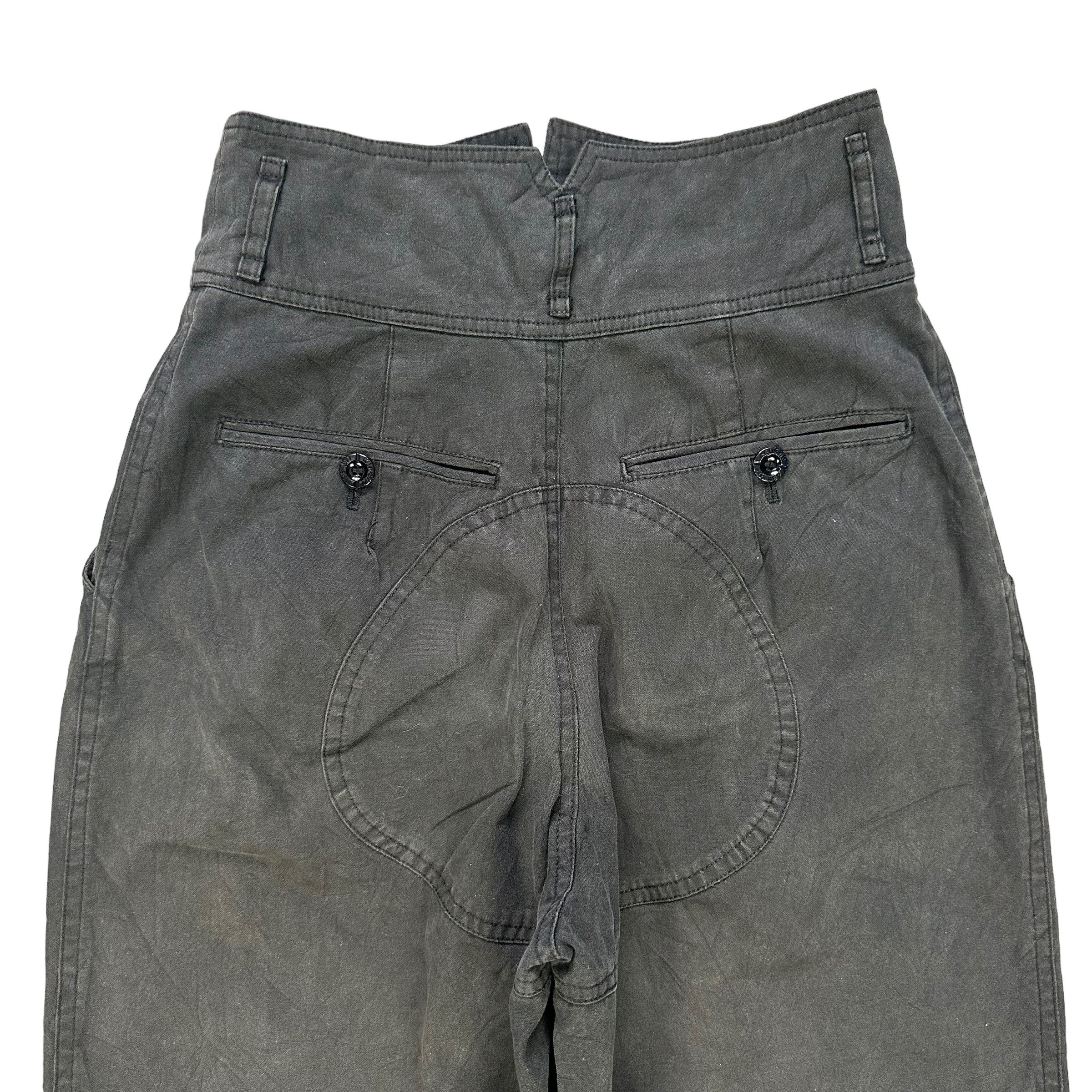 Japanese Brand KENSHO ABE 511 HIGH WAIST QUARTER PANT W25 #8004-71 Size US 26 / EU 42 - 9 Thumbnail