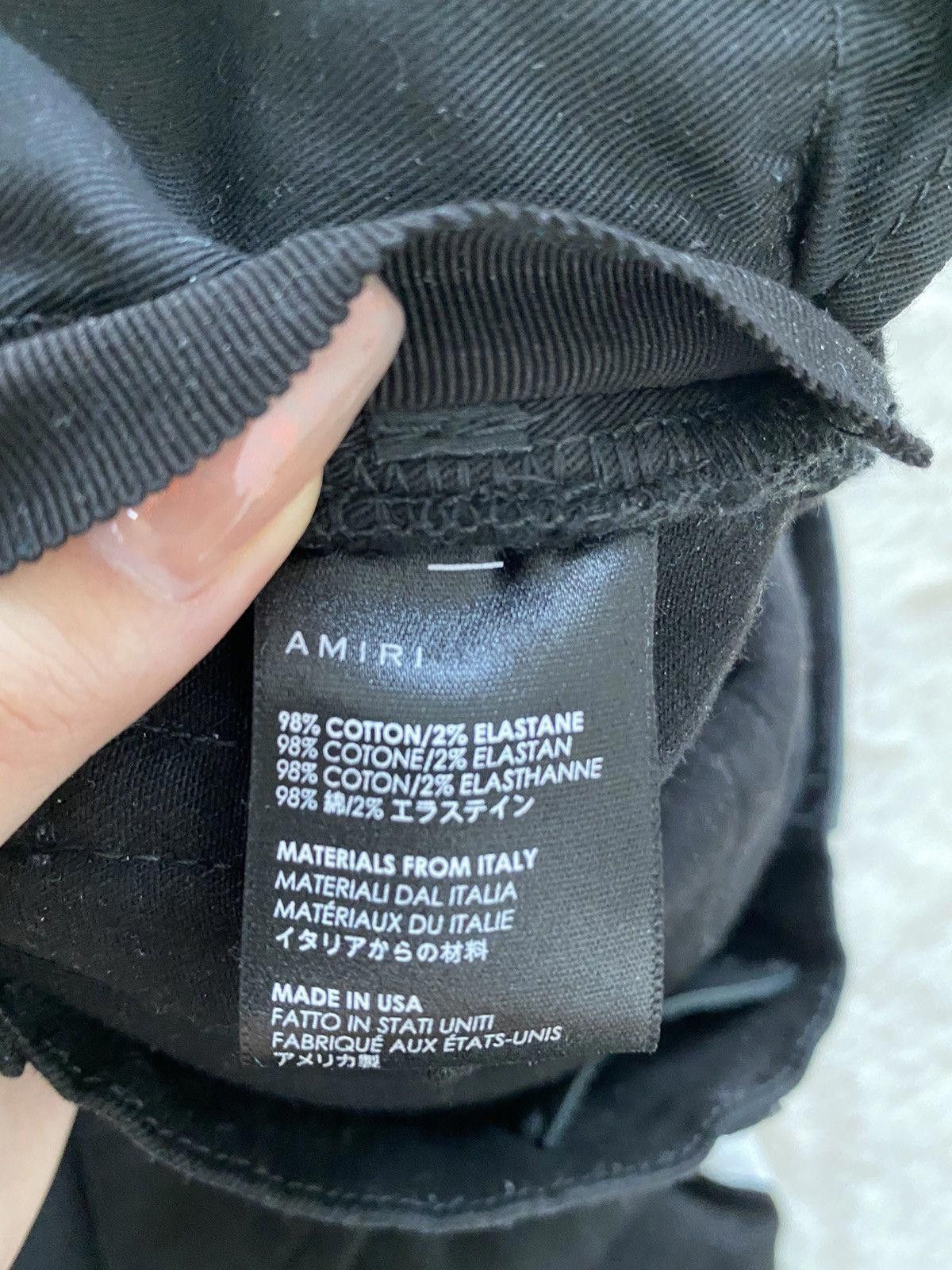 Amiri Amiri Black Track Denim Jeans Size US 29 - 4 Thumbnail