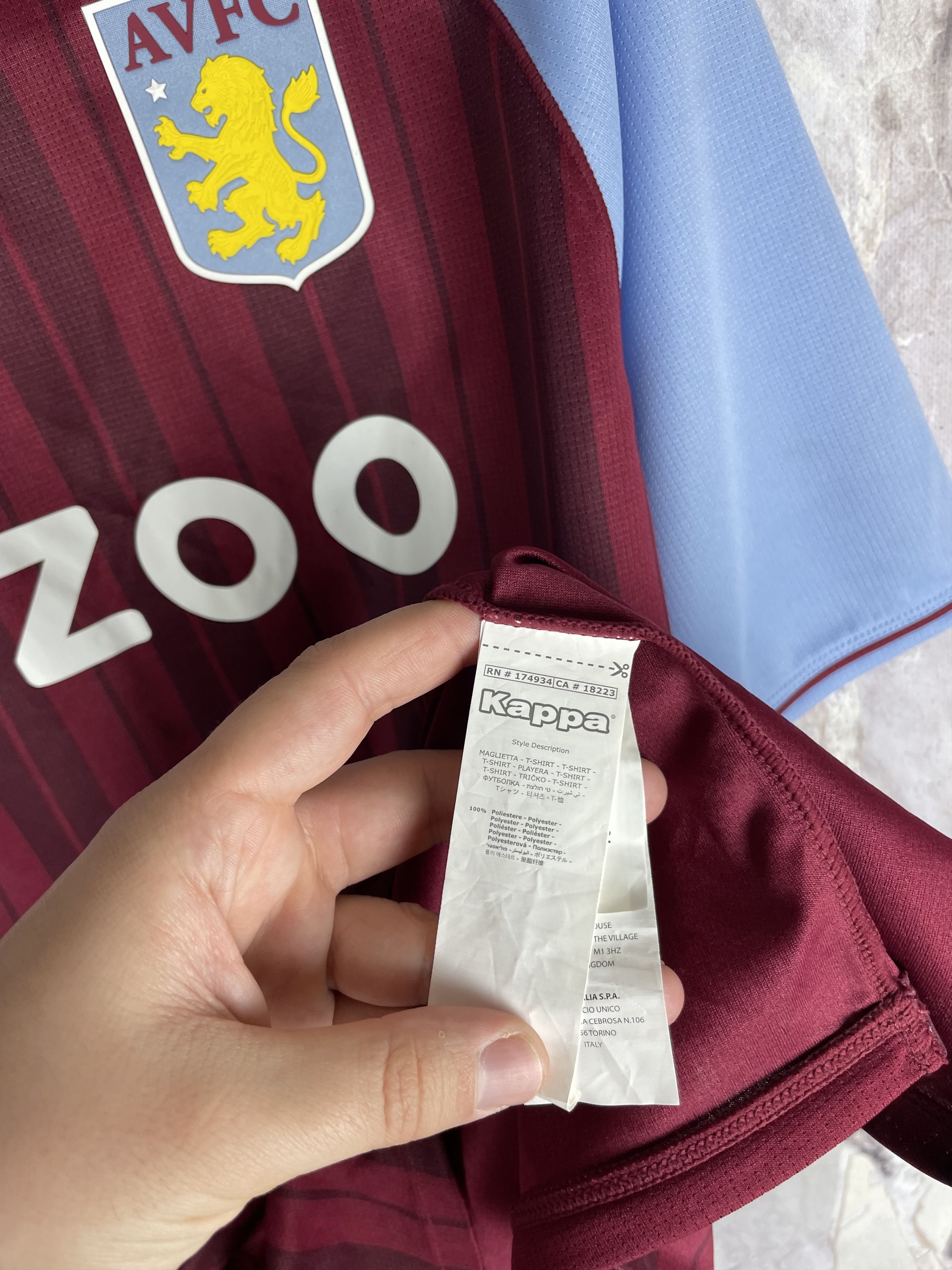 Kappa Kappa Aston Villa FC AVFC 2020/21 Soccer Jersey Blokecore Size US XXL / EU 58 / 5 - 6 Thumbnail