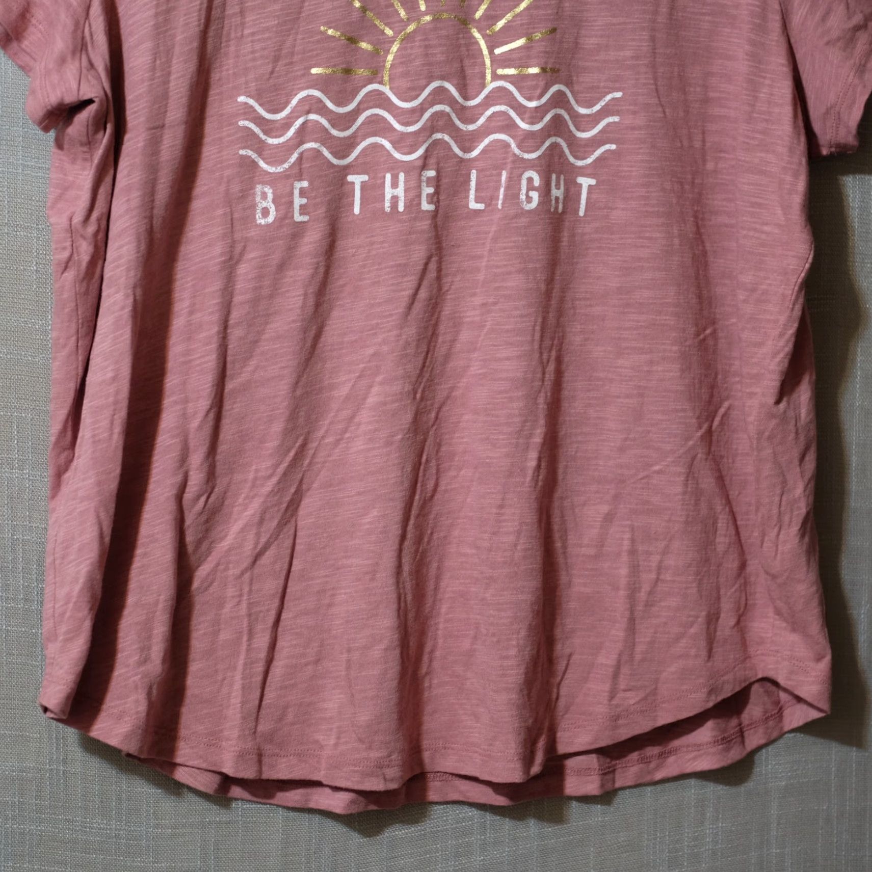 Vintage Maurices BE THE LIGHT Short Sleeve T-Shirt Pink Women's 0X Shirt Womens 0X Pink Maurices BE THE LIGHT Short Sleeve T-Shirt Size XL / US 12-14 / IT 48-50 - 5 Thumbnail